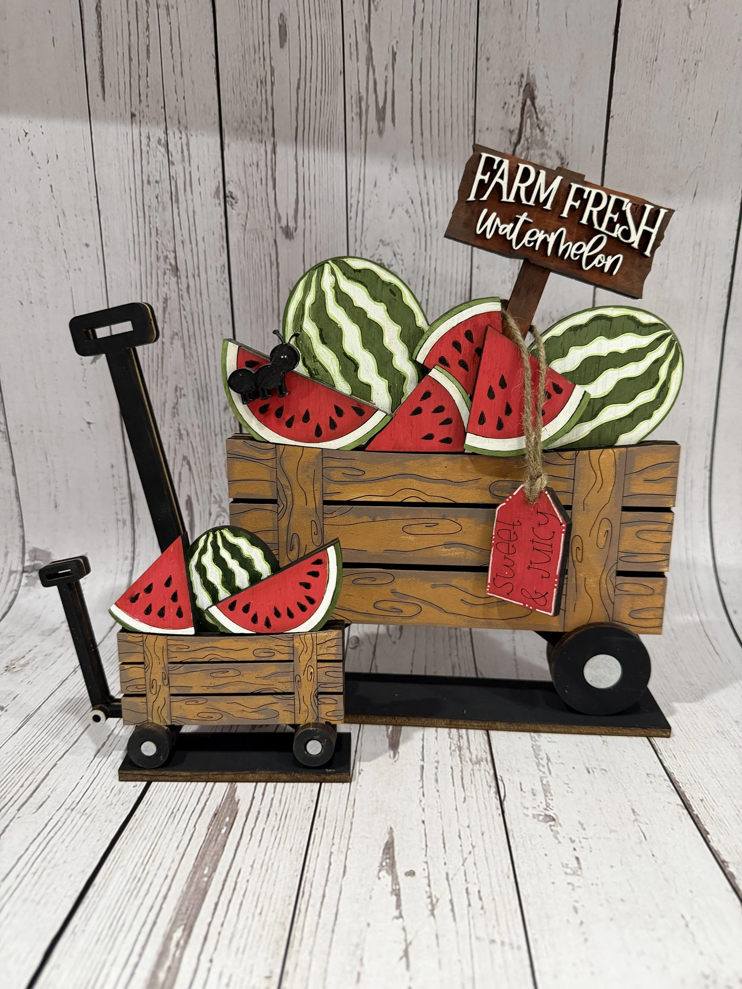 Summer Watermelon Flower Basket Base (Insert Only)