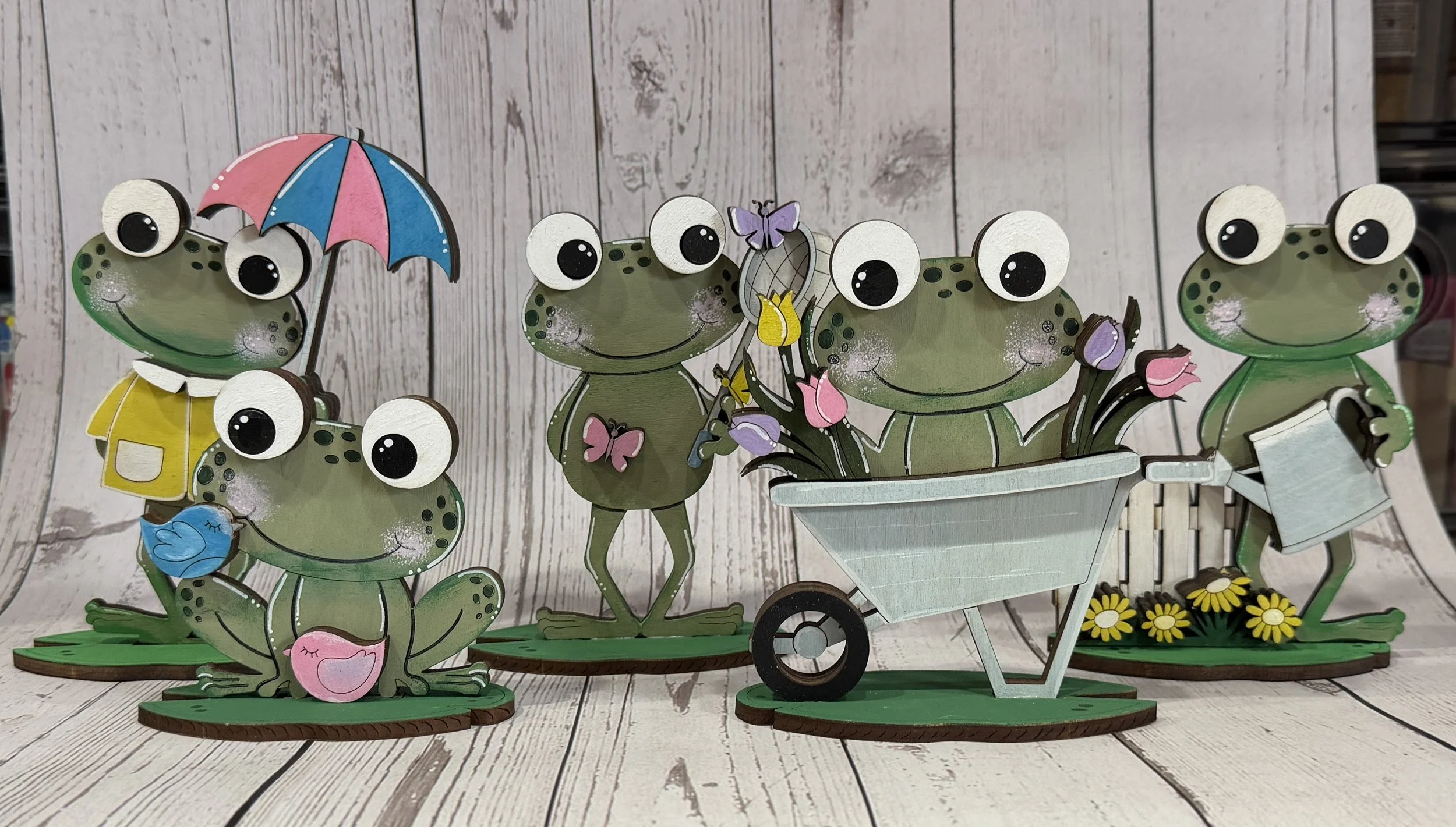 Adorable Frog Figurine Collection