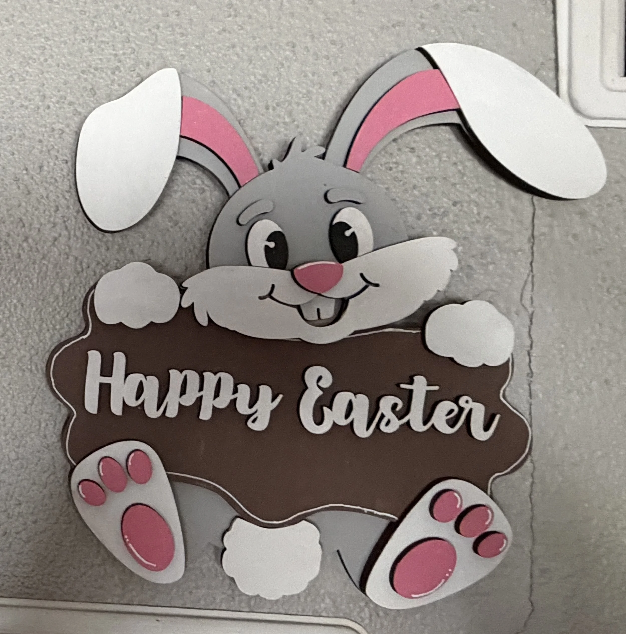 Happy Easter Bunny Wall Decor
