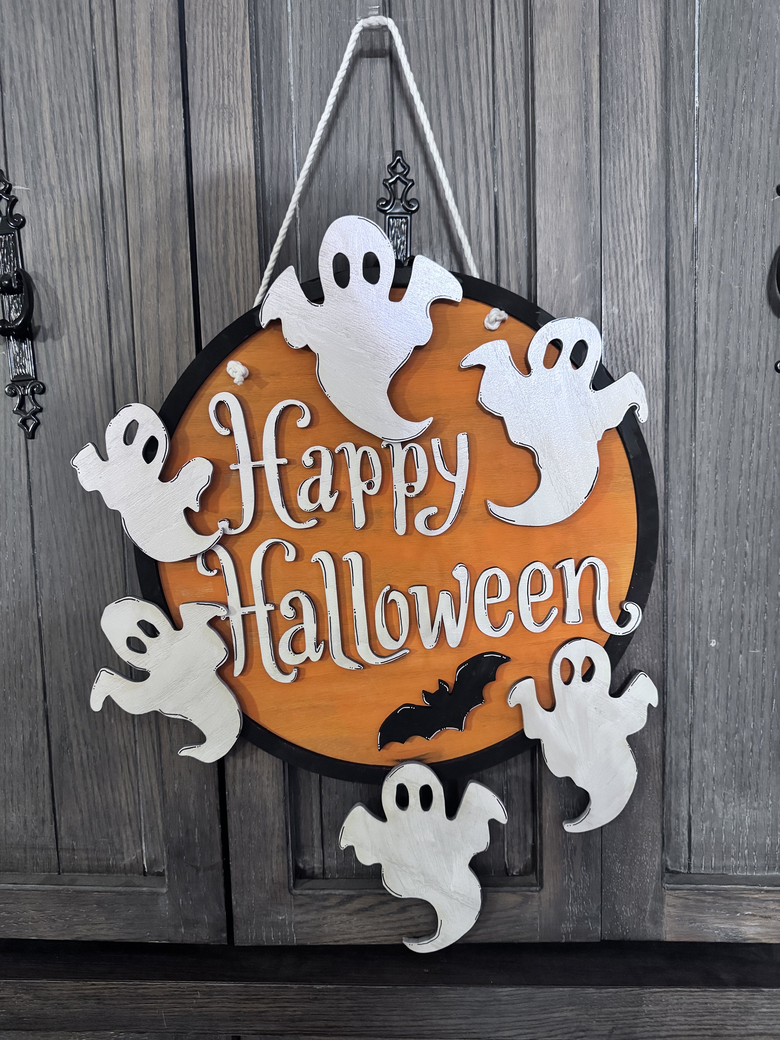 Ghostly Halloween Decor Sign - DIY & Ready-to-Use Options