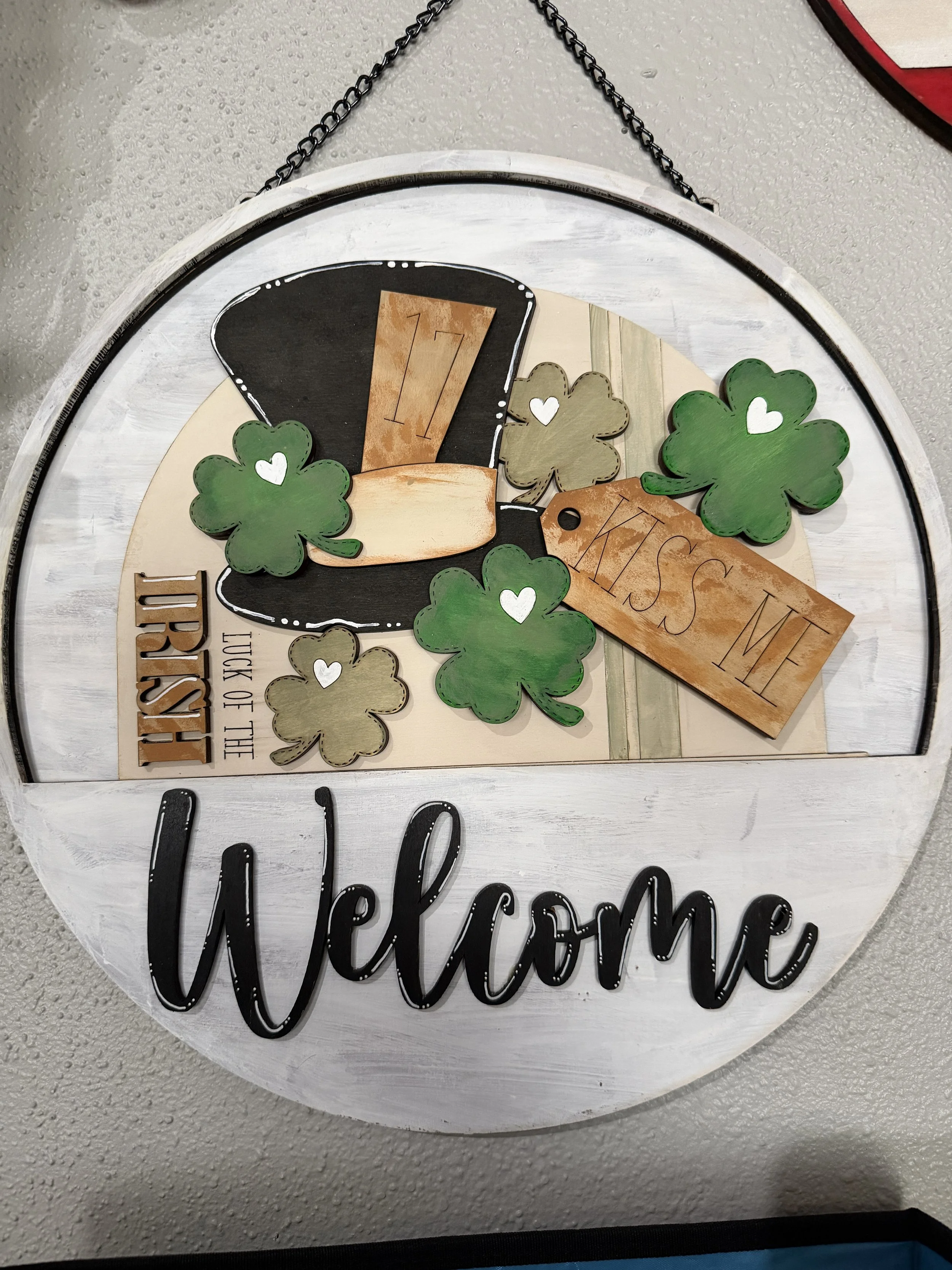 St. Patrick’s Day Interchangeable Door Hanger Insert