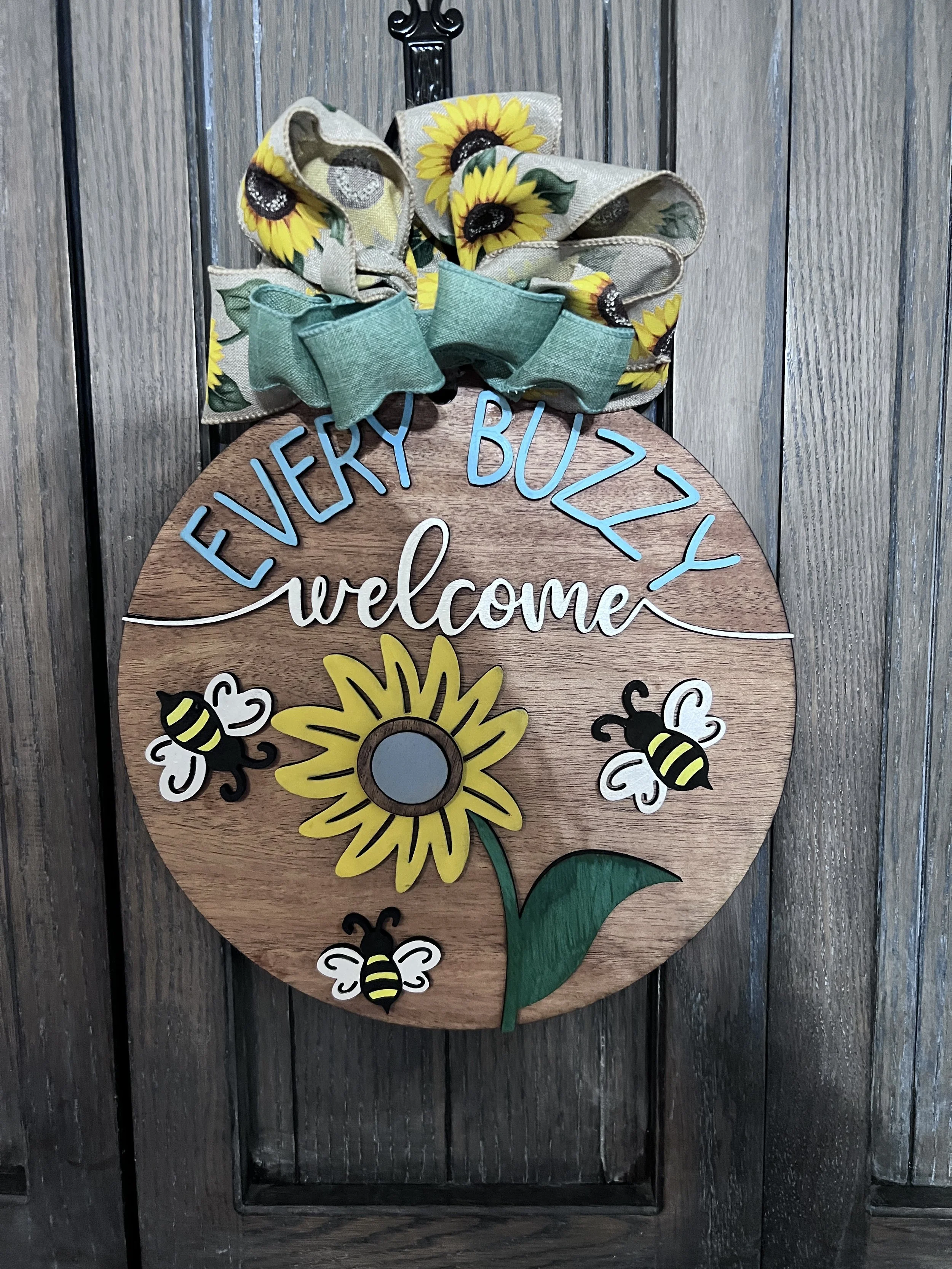 Every Buzzy Welcome Door Hanger