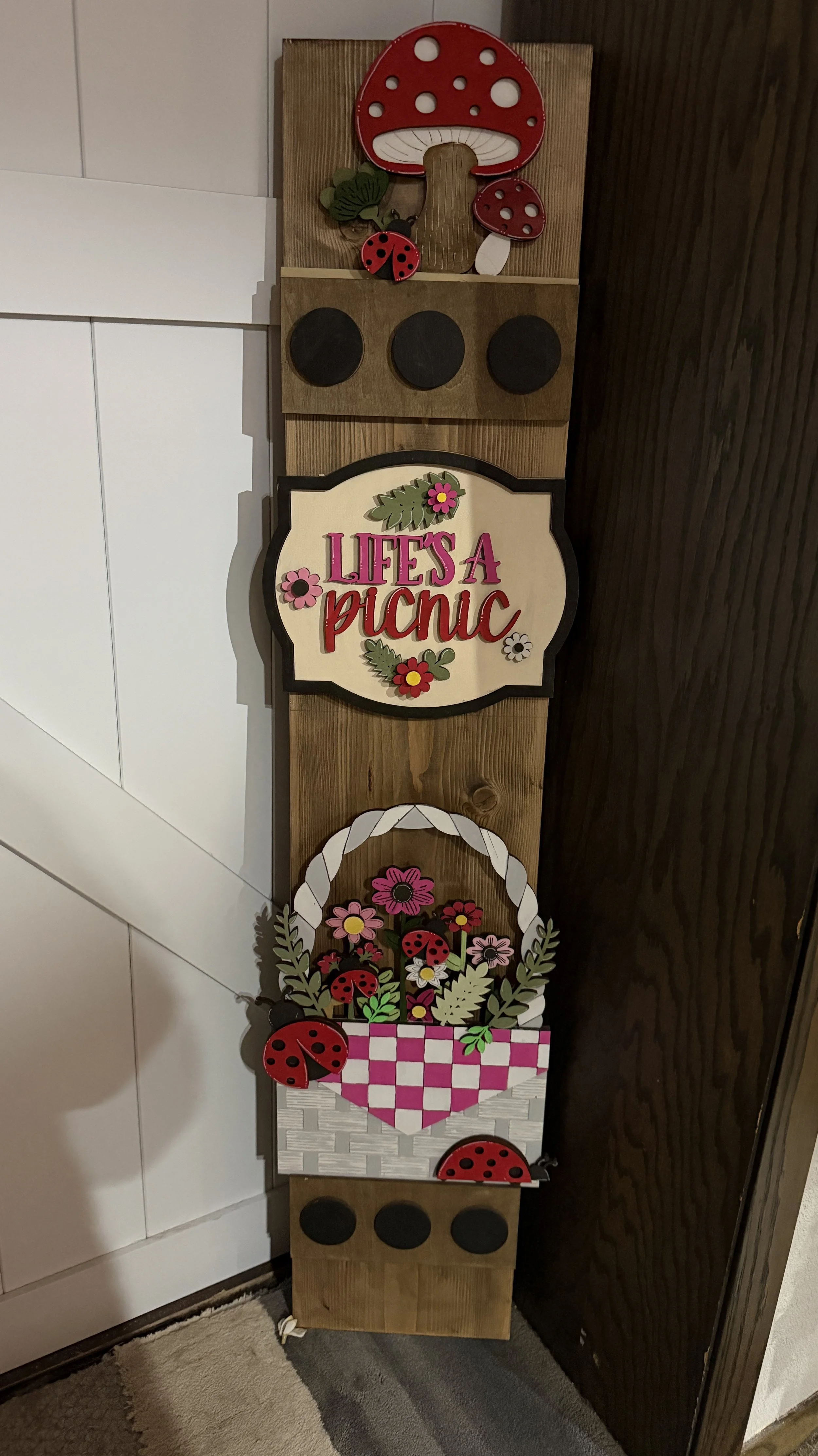 'Life's a Picnic' Porch Leaner Insert