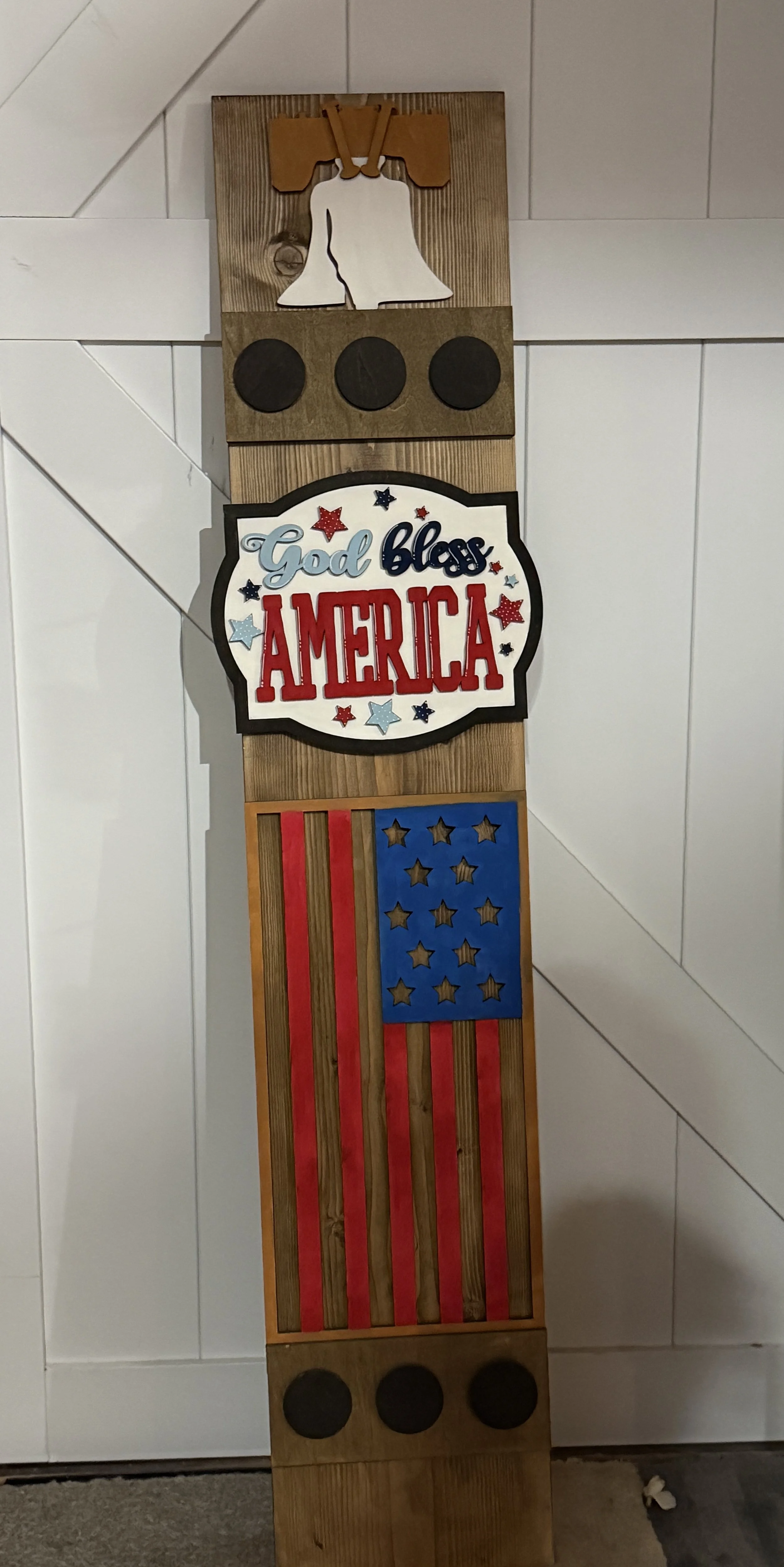 Patriotic Porch Leaner Insert