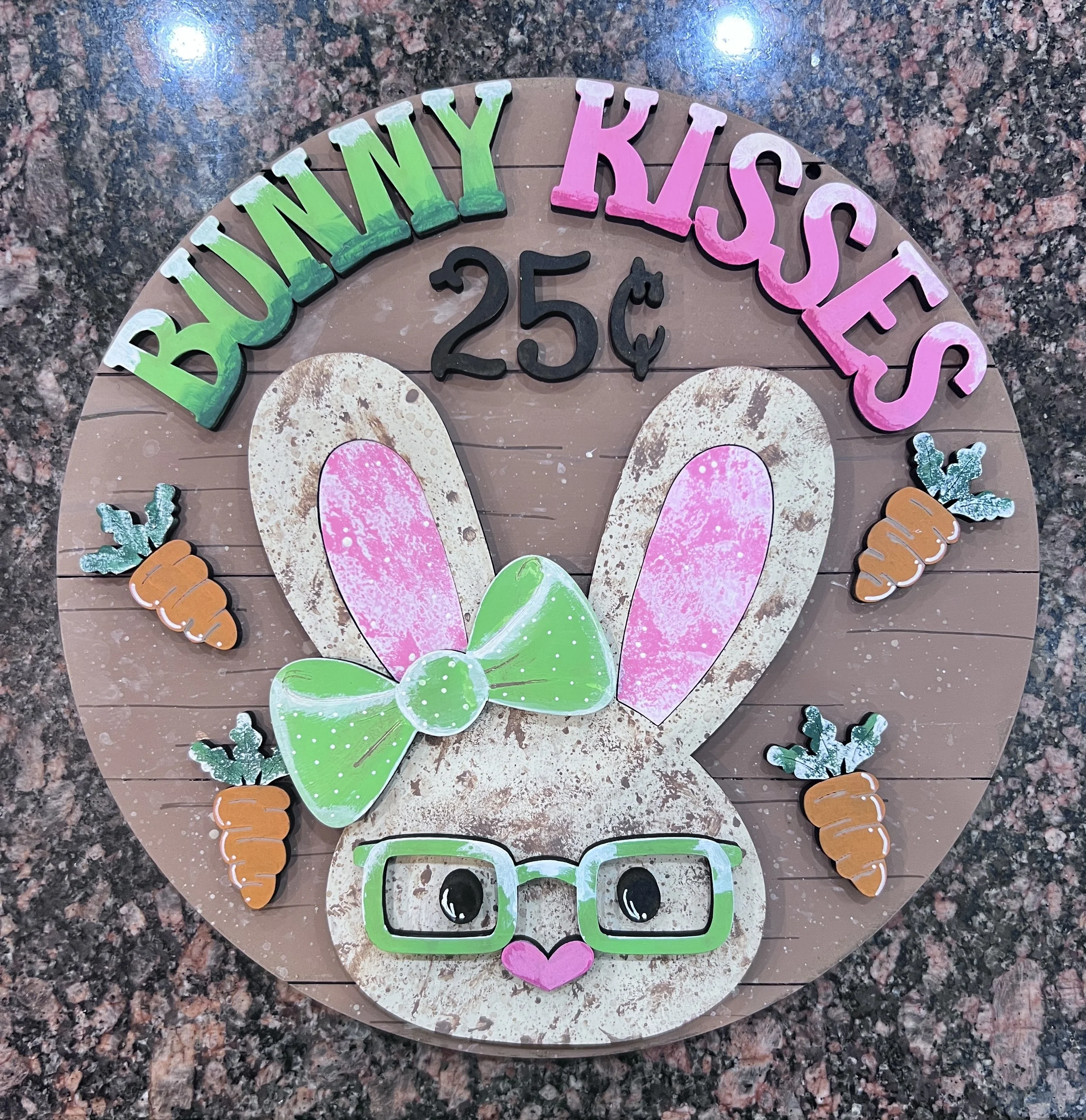 Bunny Kisses Easter Door Hanger & DIY Kit