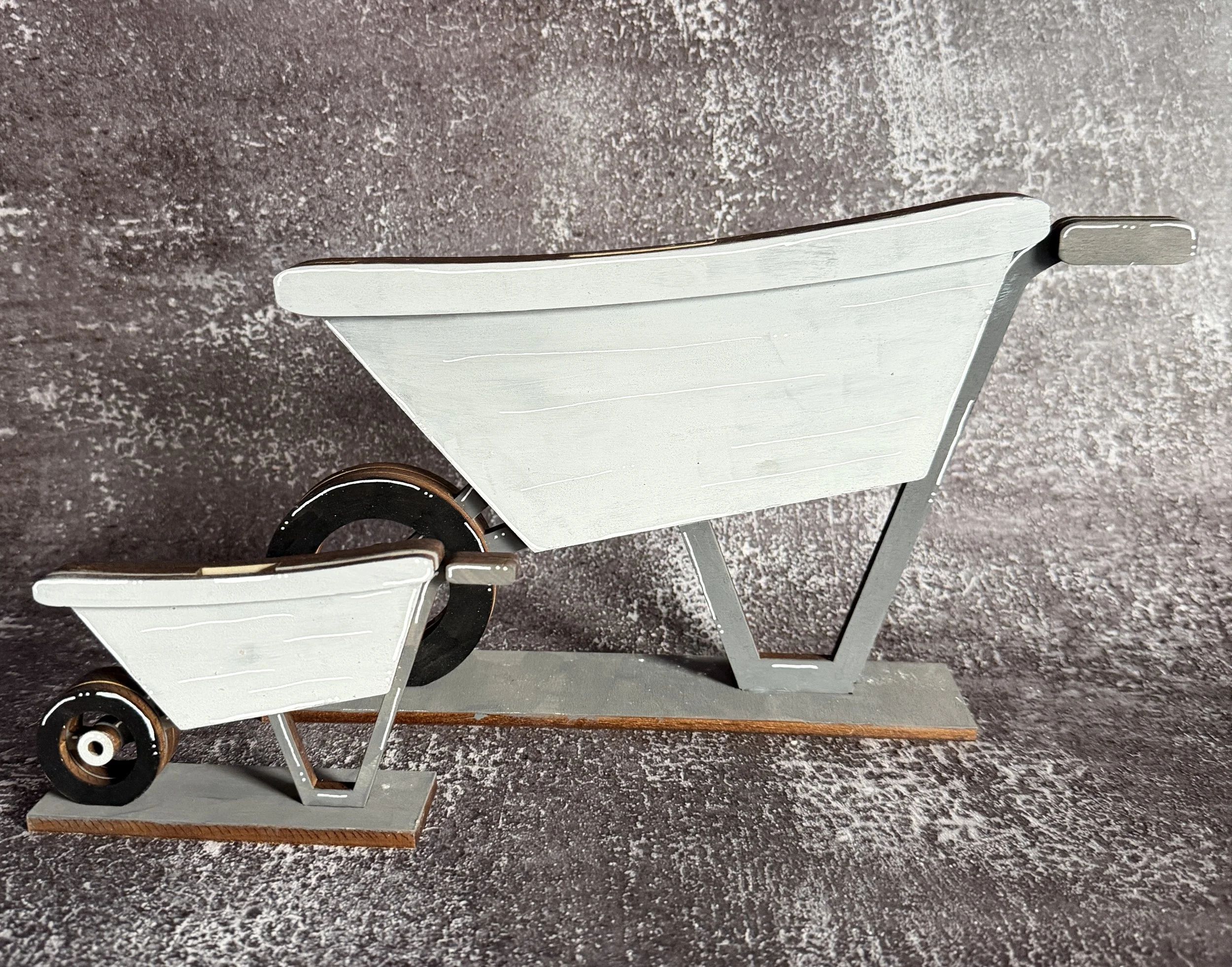 Wheelbarrow Interchangeable Basket Decor Base