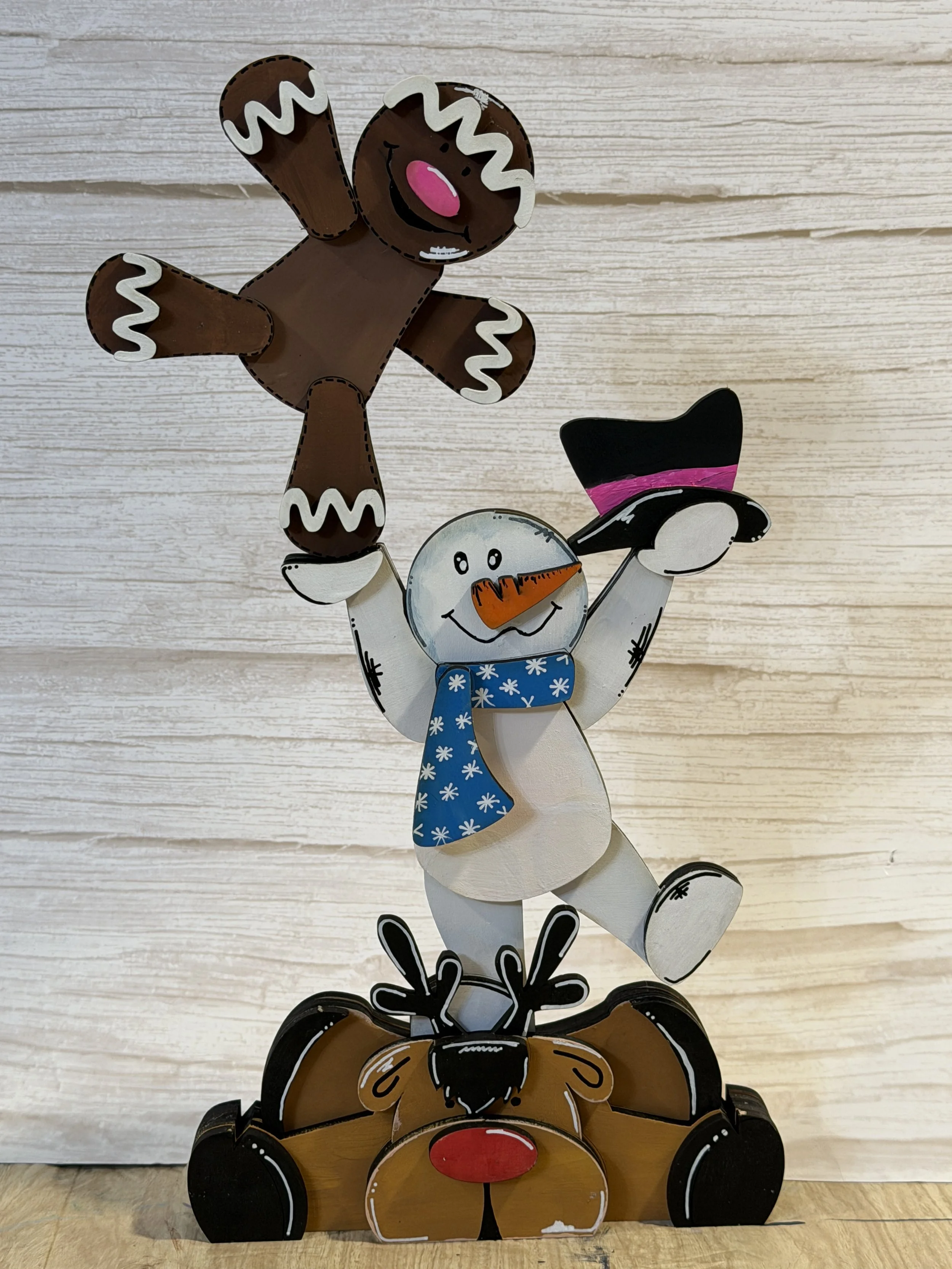 Stacked Winter Friends Decoration