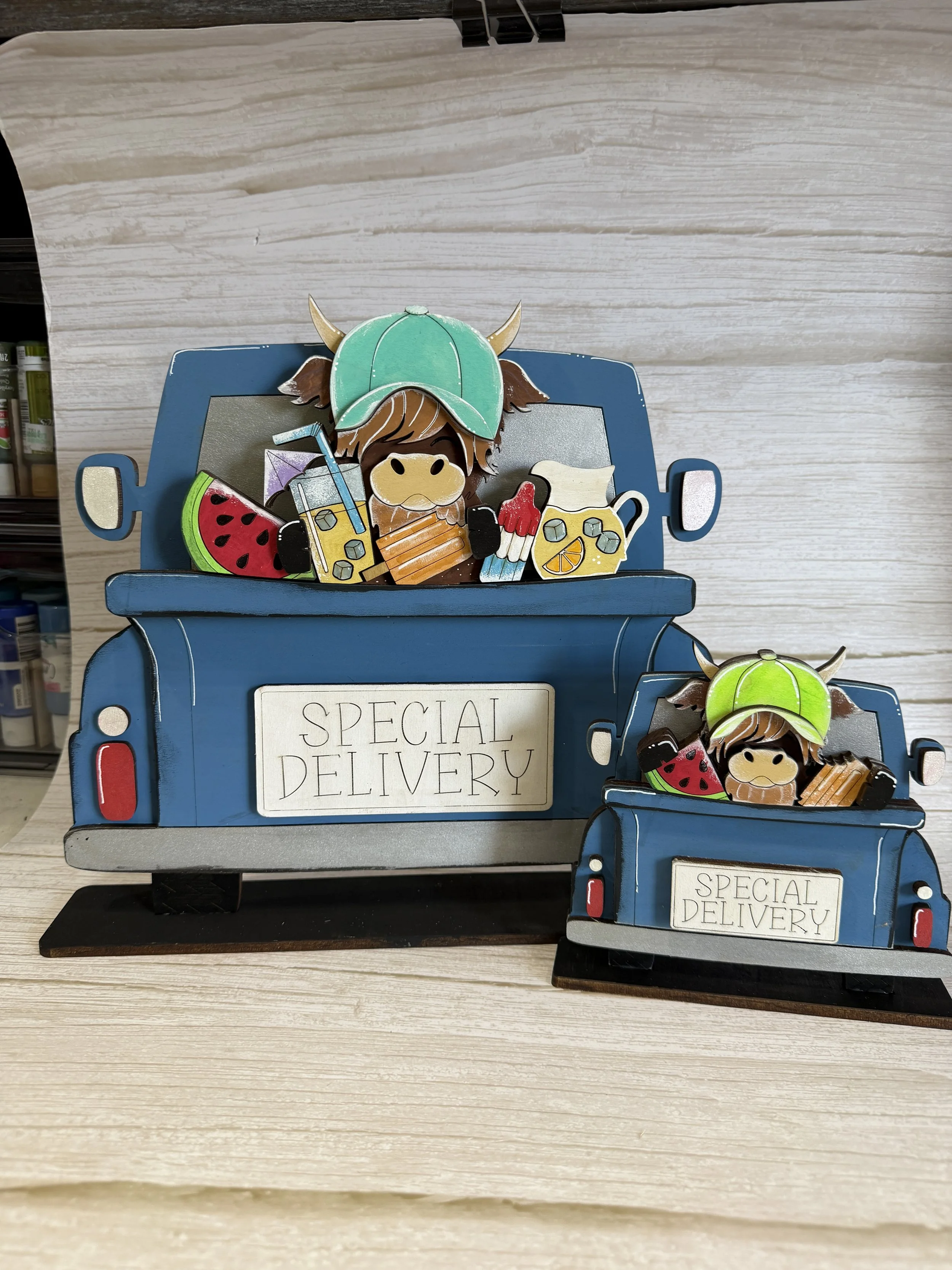 Highland Cow Summer Treats Interchangeable Insert