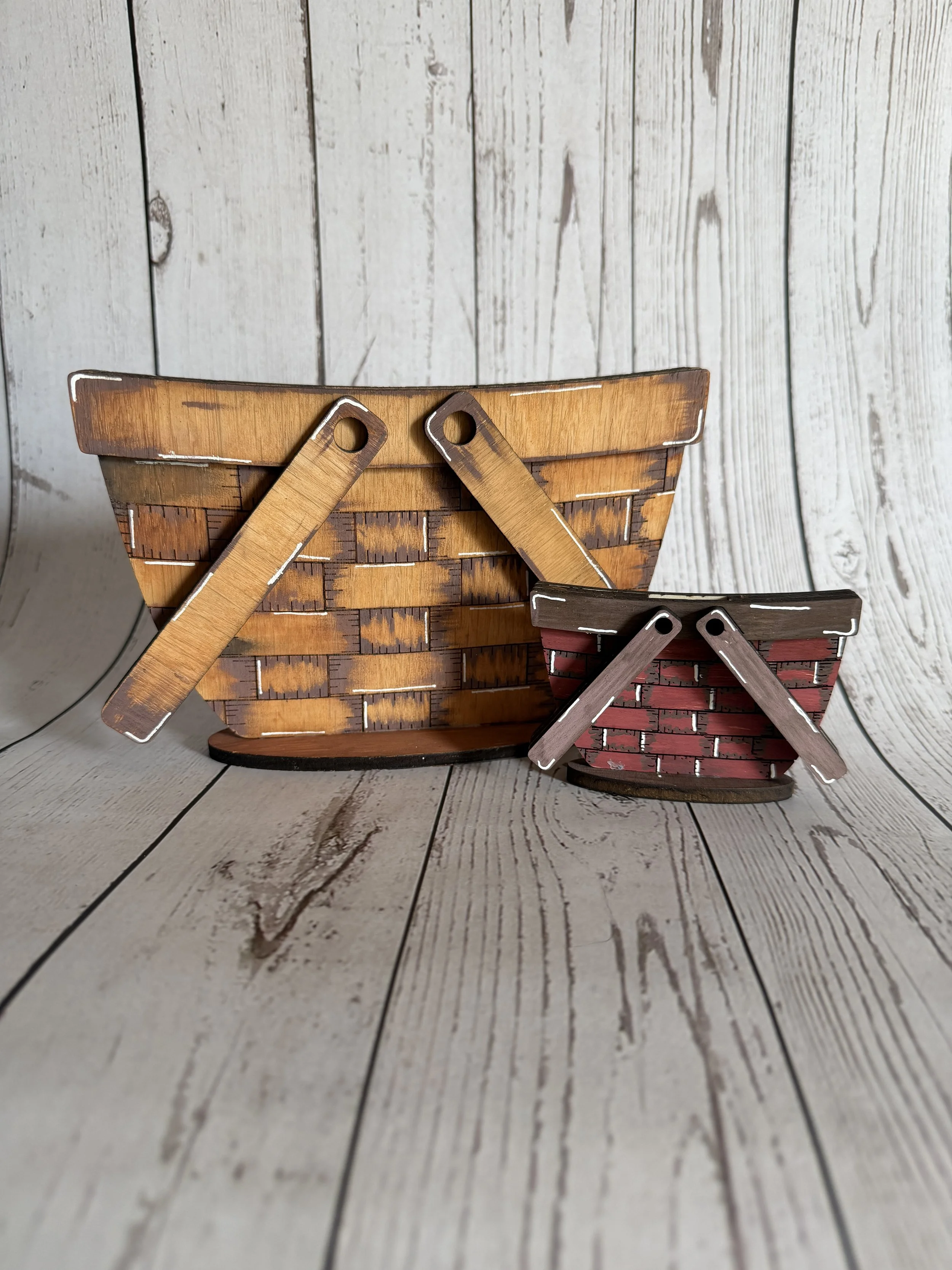 Picnic Basket  Interchangeable Decor Base