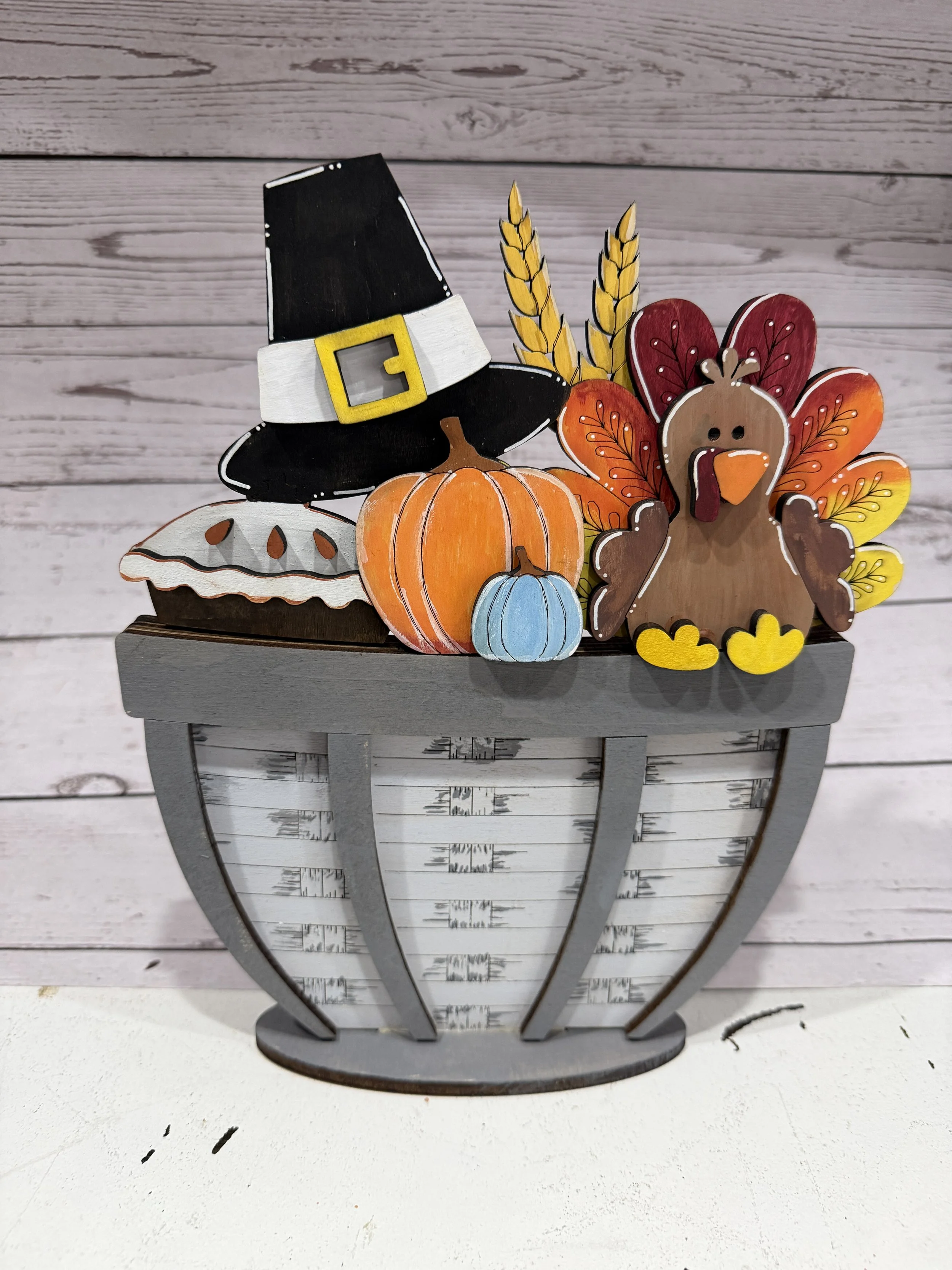 Thanksgiving Turkey Basket Insert (Insert Only)