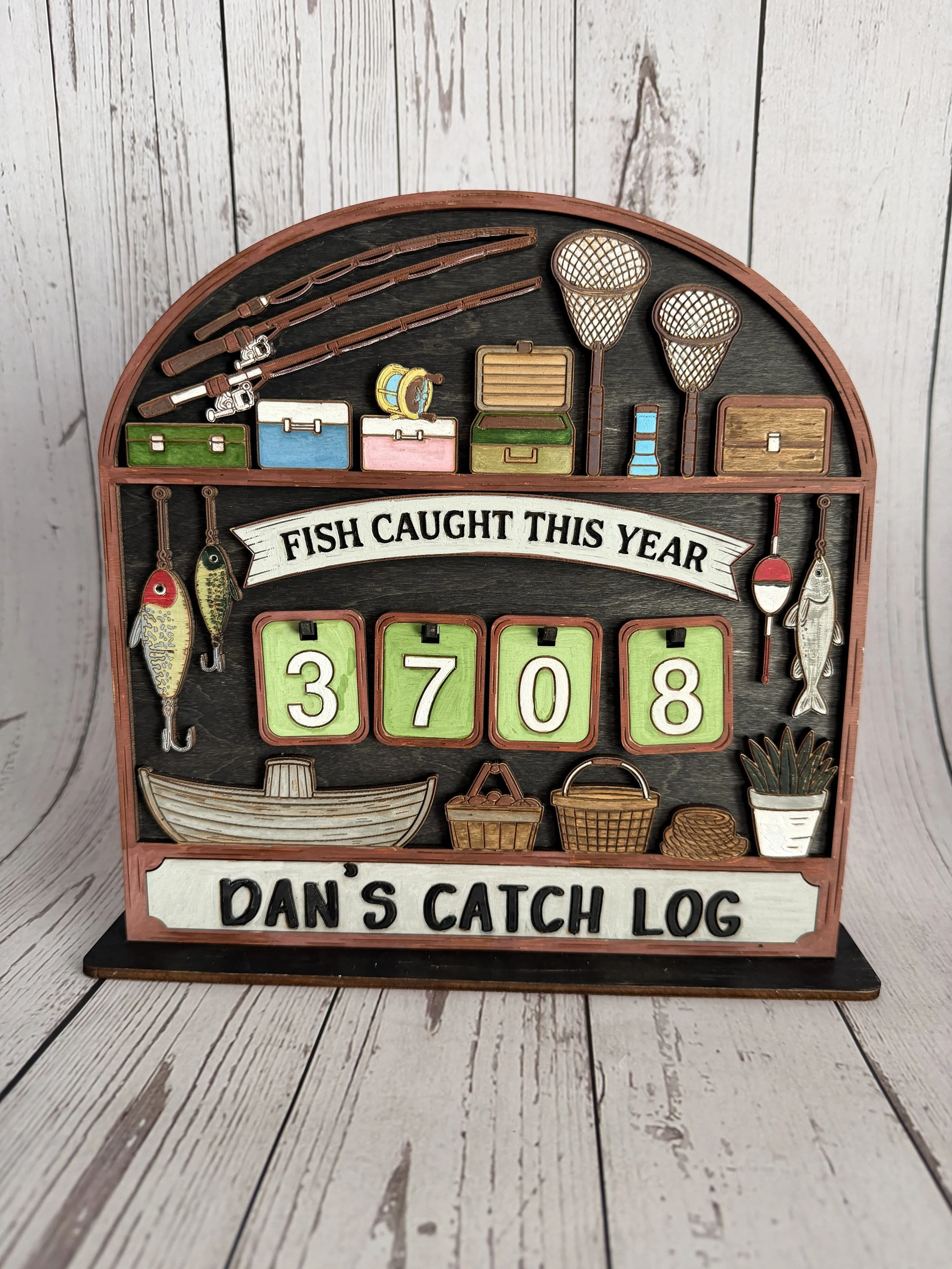 Custom Fishing Catch Log Display