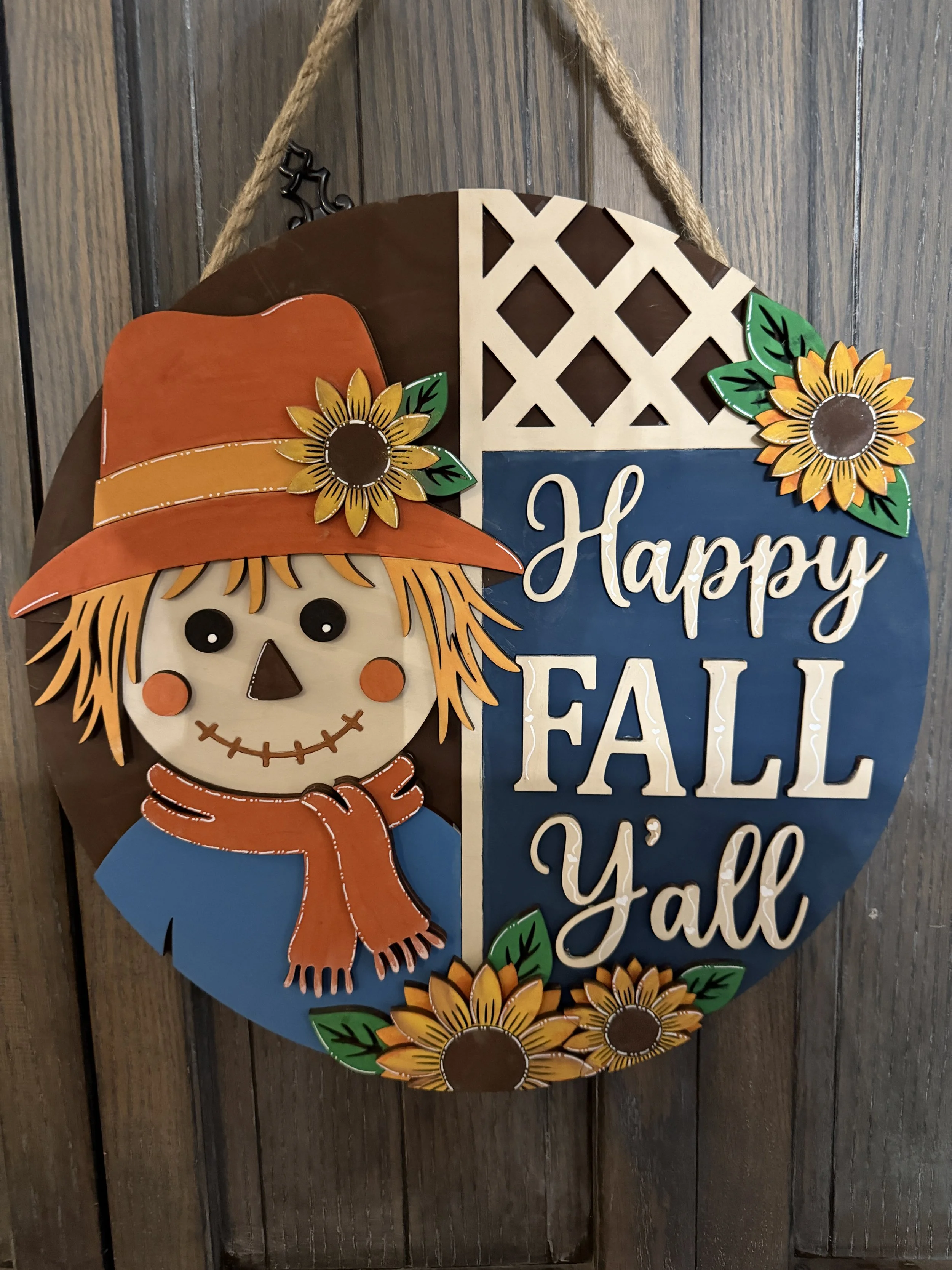 Scarecrow Fall Door Hanger