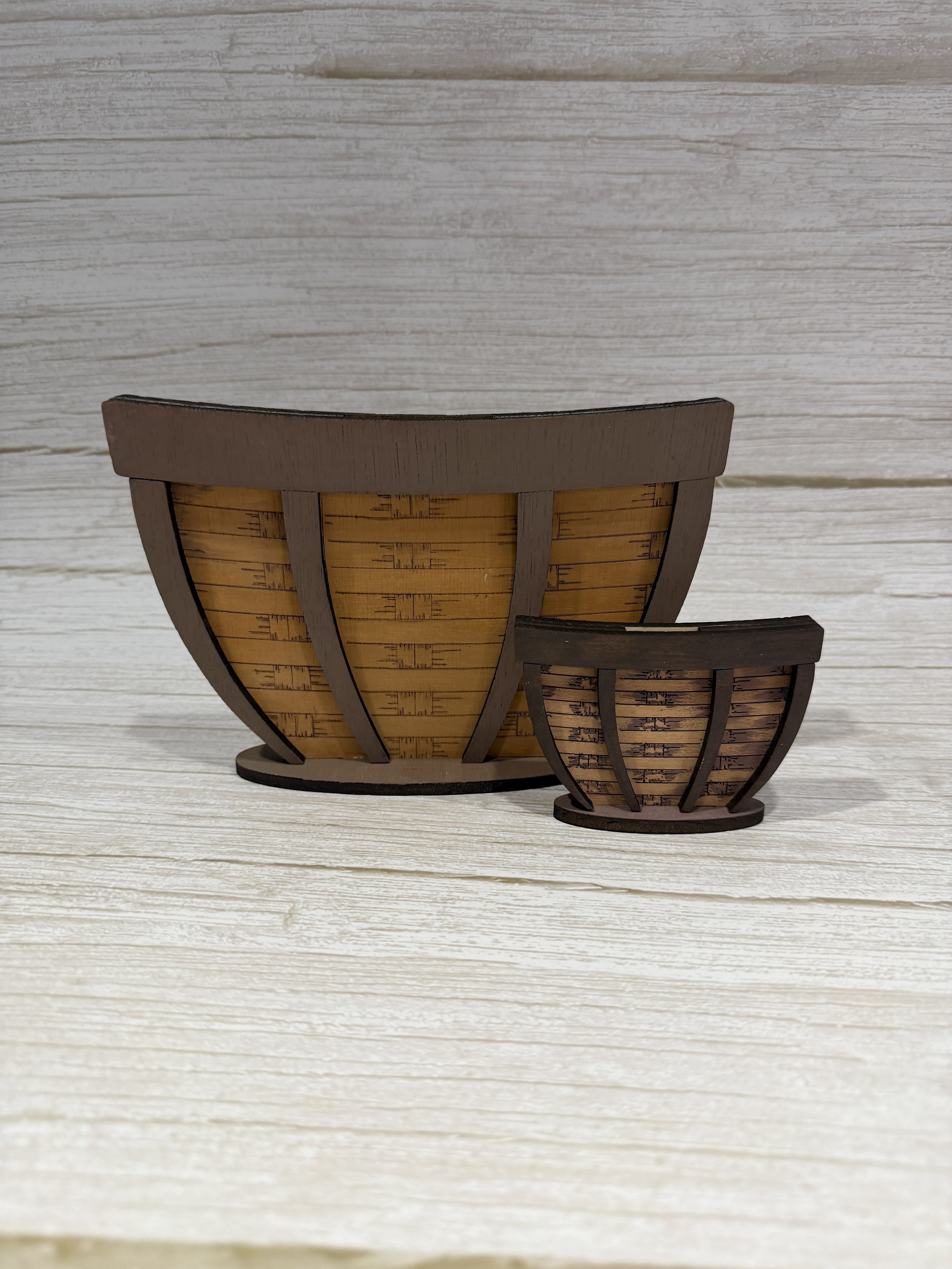 Wicker Basket Interchangeable Decor Base