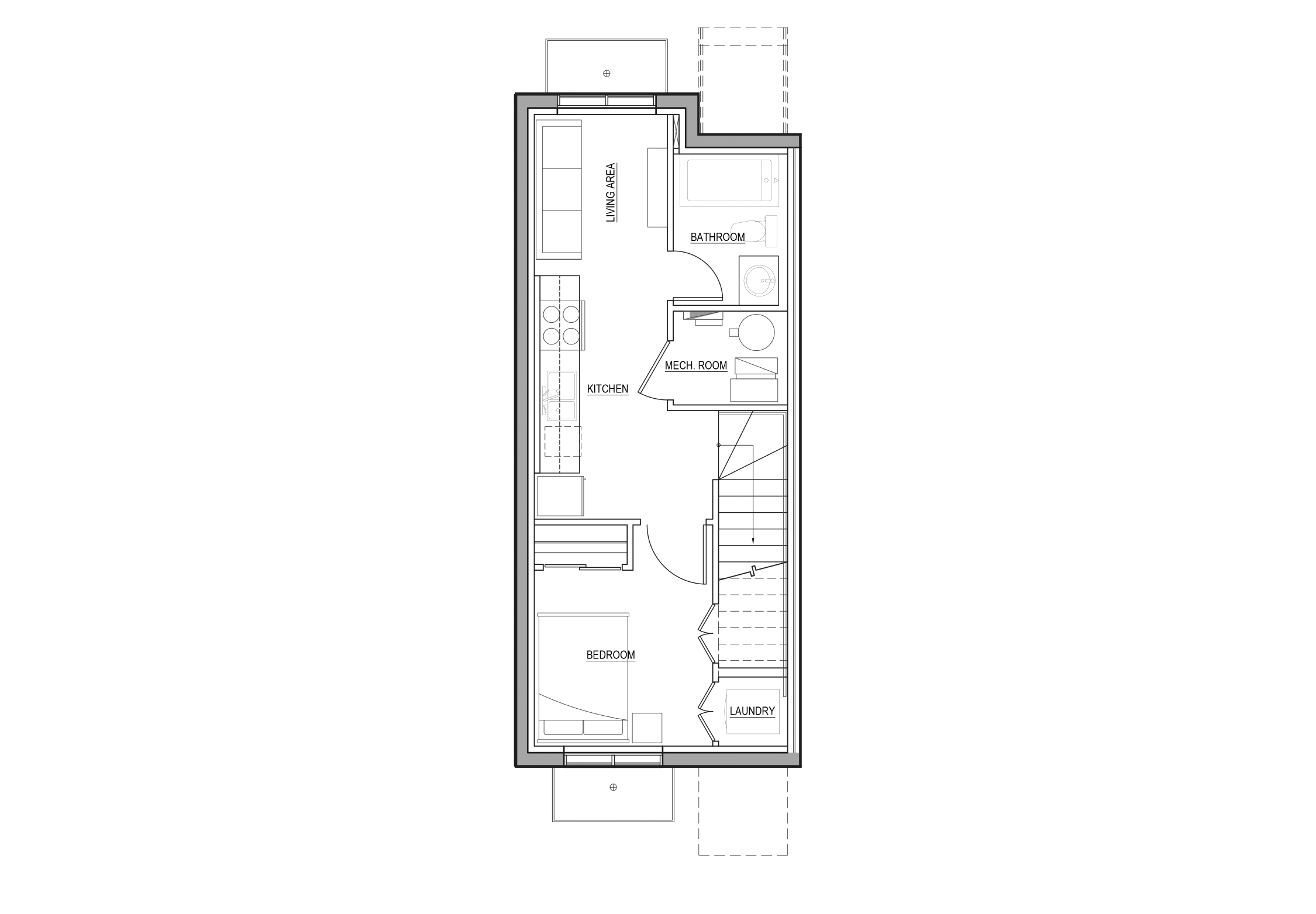 Lower Unit - 1 Bedroom