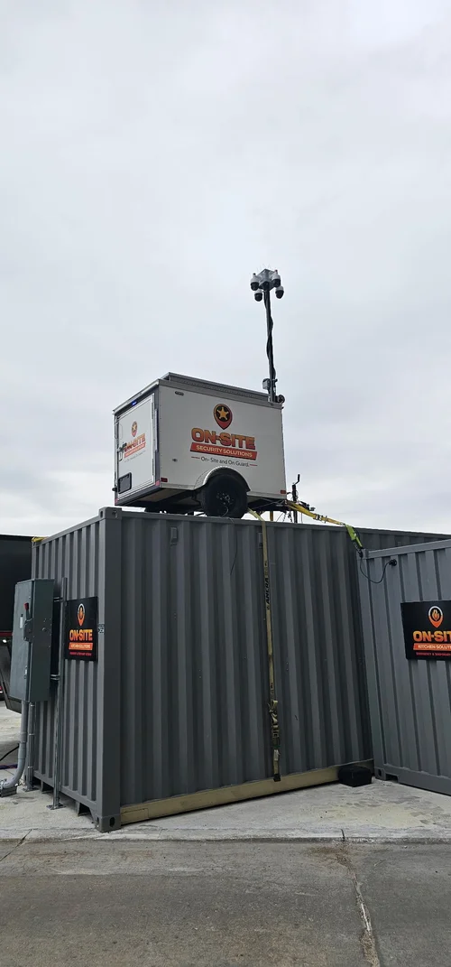 On-Site Security Tower elevated at compound
