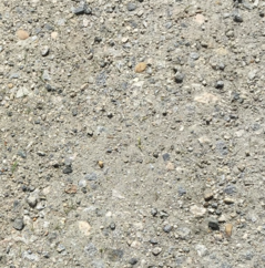 Close-up of a dirt and gravel surface with small rocks and pebbles
