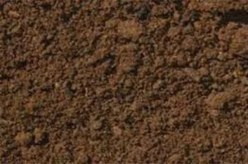 Close-up of brown, textured soil or dirt surface.