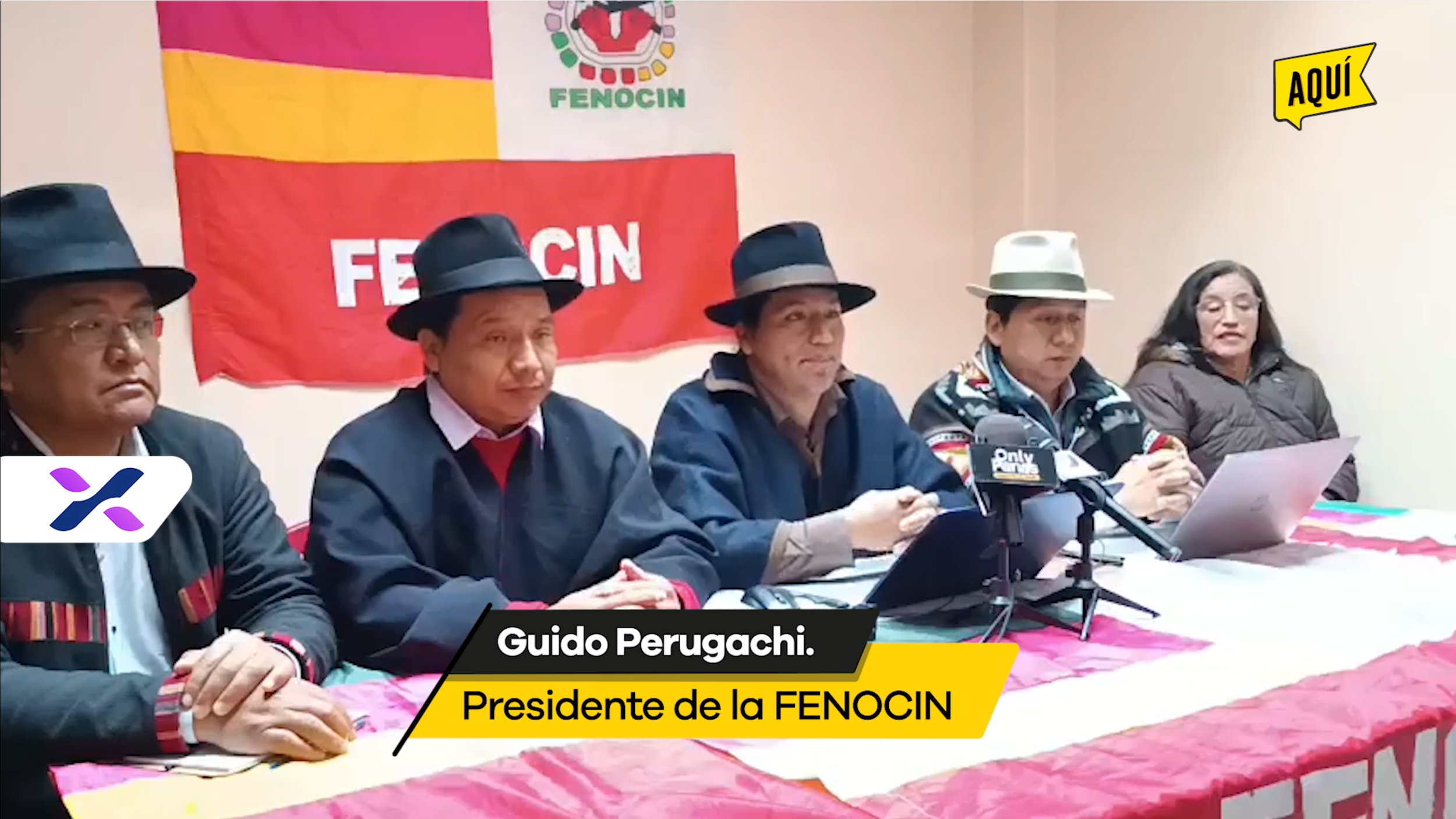 FENOCIN cita a organizaciones para palnificar la revocatoria de Daniel Noboa.