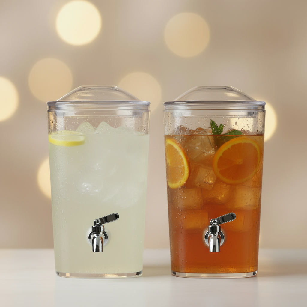 Acrylic Drink Dispenser with Ice Chamber (7 qt)