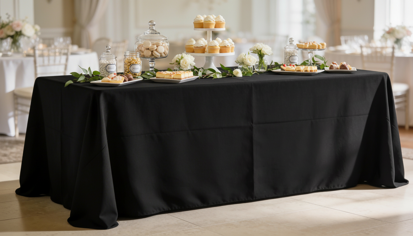 6' Rectangular Folding Table (Black)