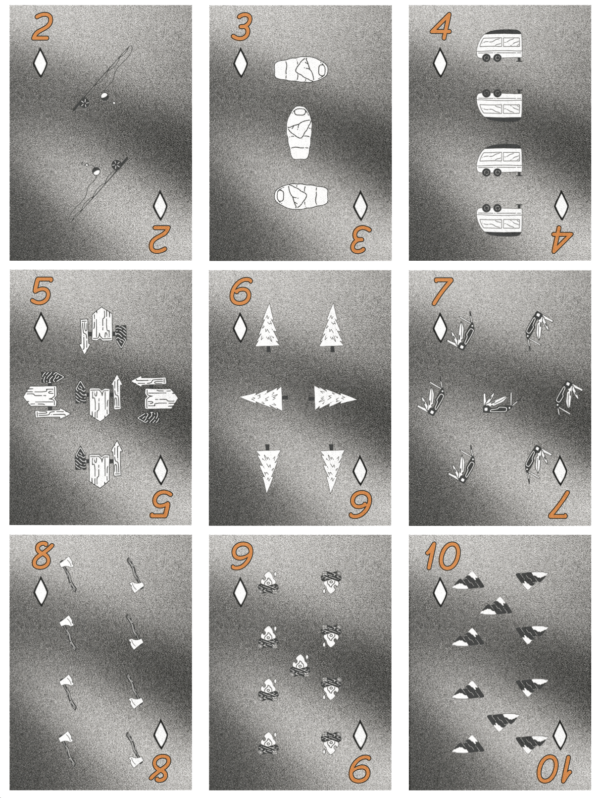 playing cards | photoshop & illustrator