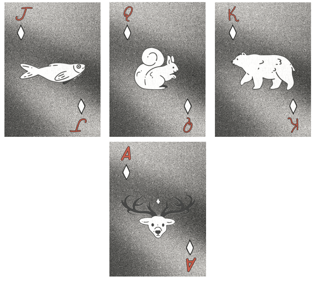 playing cards | photoshop & illustrator