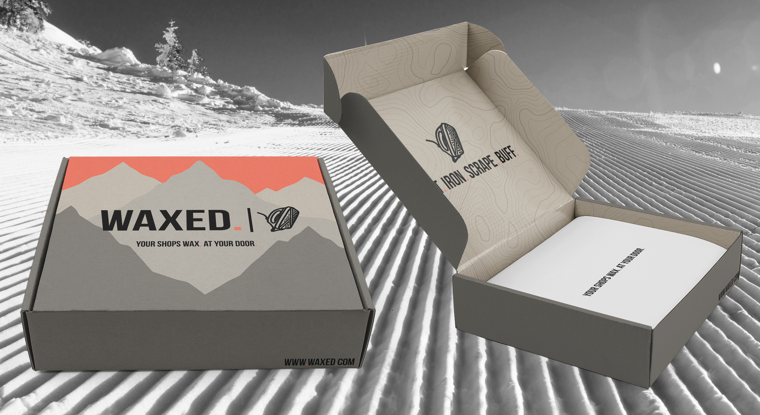 waxed. subscription box | logo creation