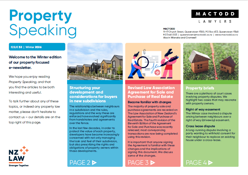 Property Speaking (Winter 2026 edition)