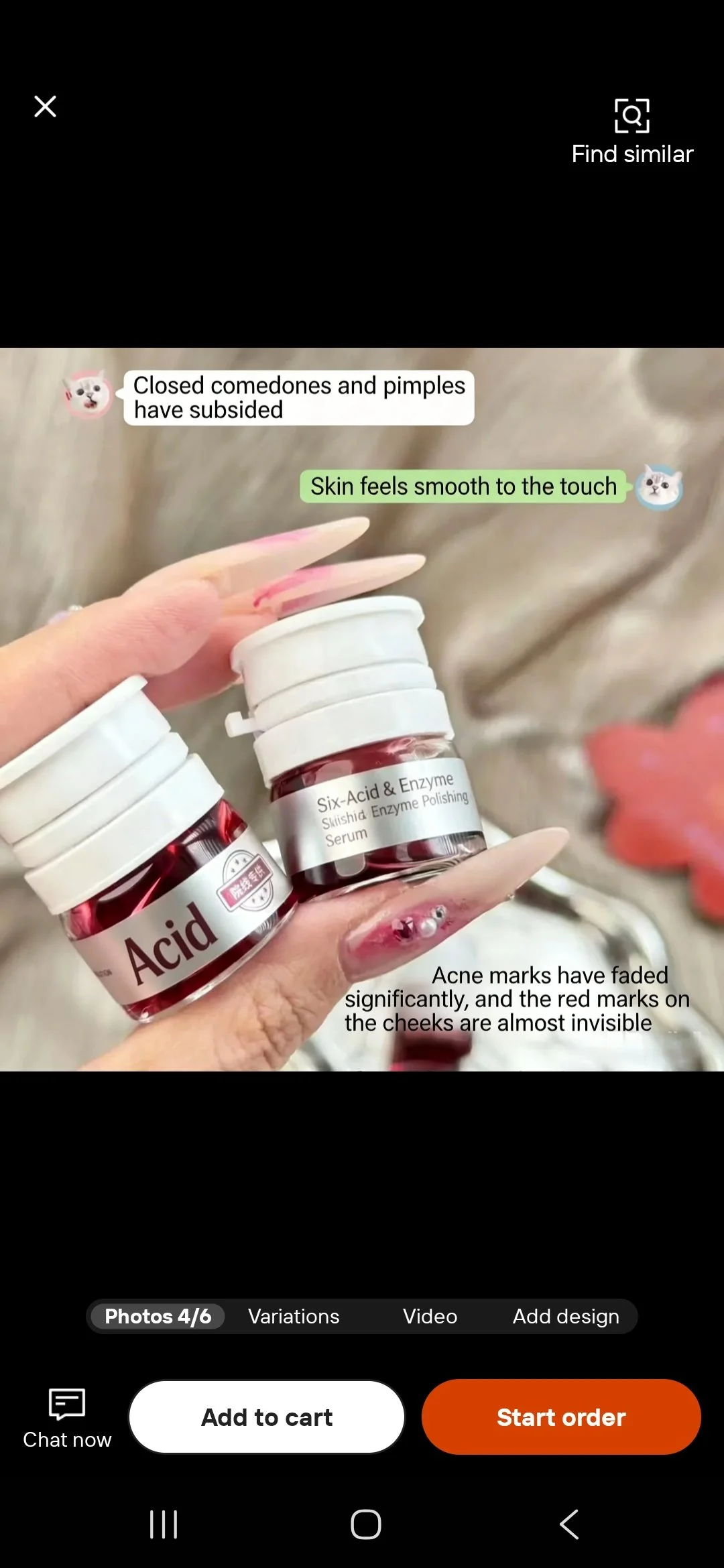 AHA/PHA Six Acids and Three Enzymes Peel Serum