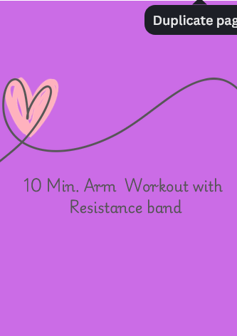 10 minutes Resistance Band Arm Workout