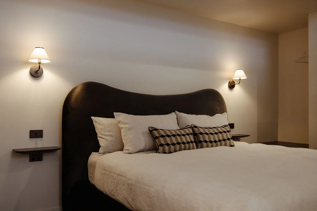 Design-led luxury accommodation in Margaret River. Boutique one-bedroom studios with king beds, Leif bodycare, Bed Threads linen and walkable access to cafes, restaurants and wineries.