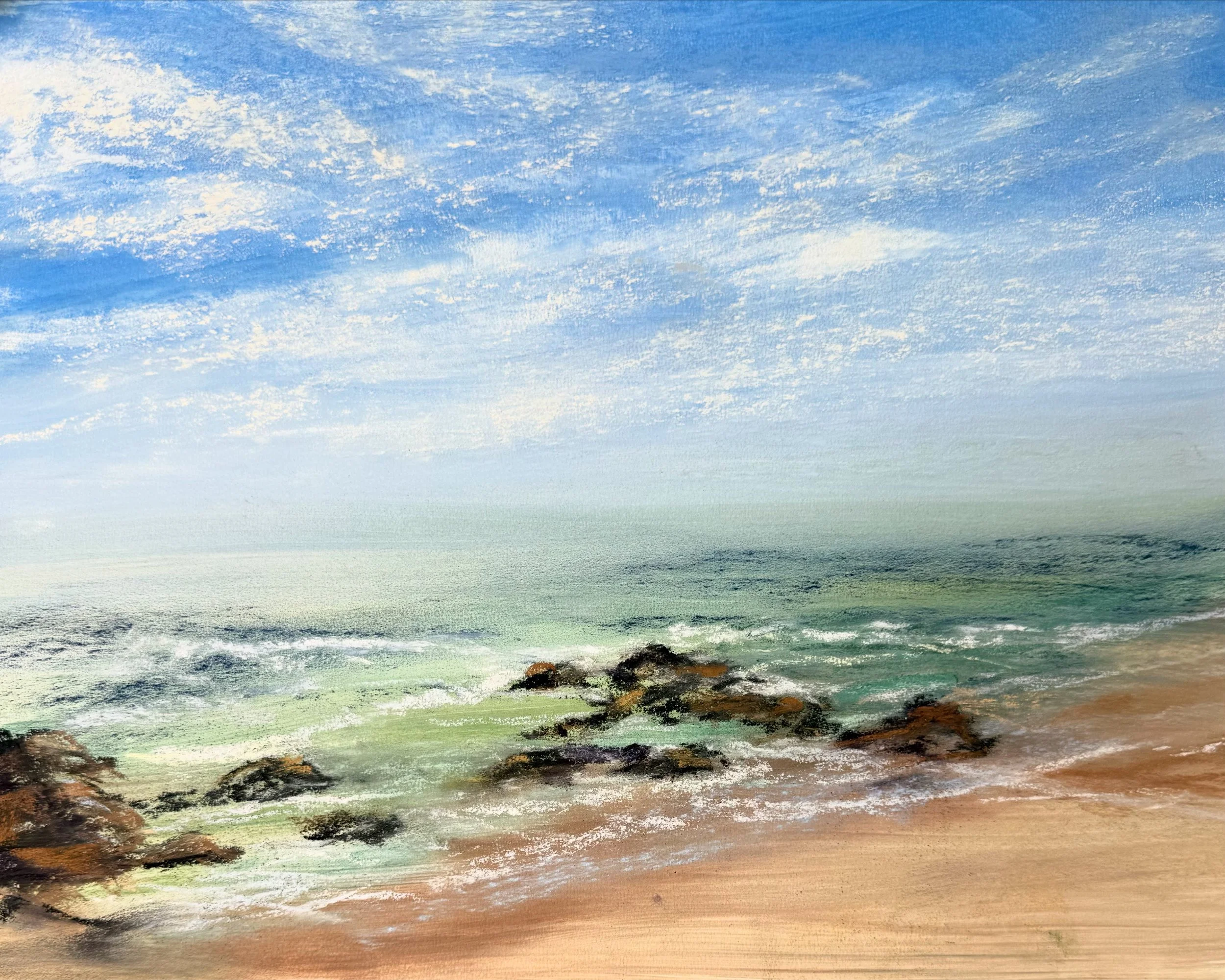 "Morning Mist Glow" 9x12" Pastel $650