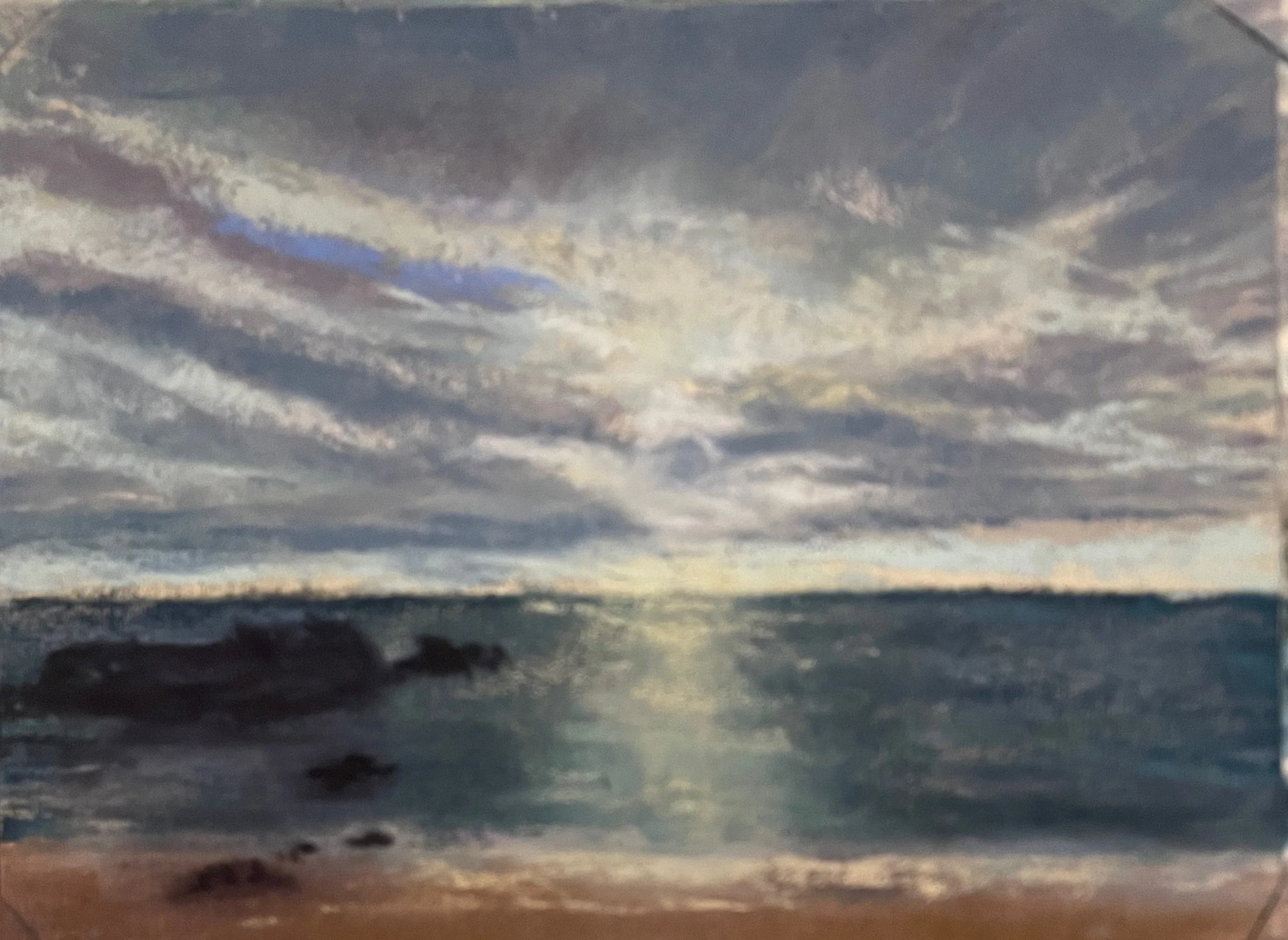 "Golden Drift". 6x8 Pastel  $450.