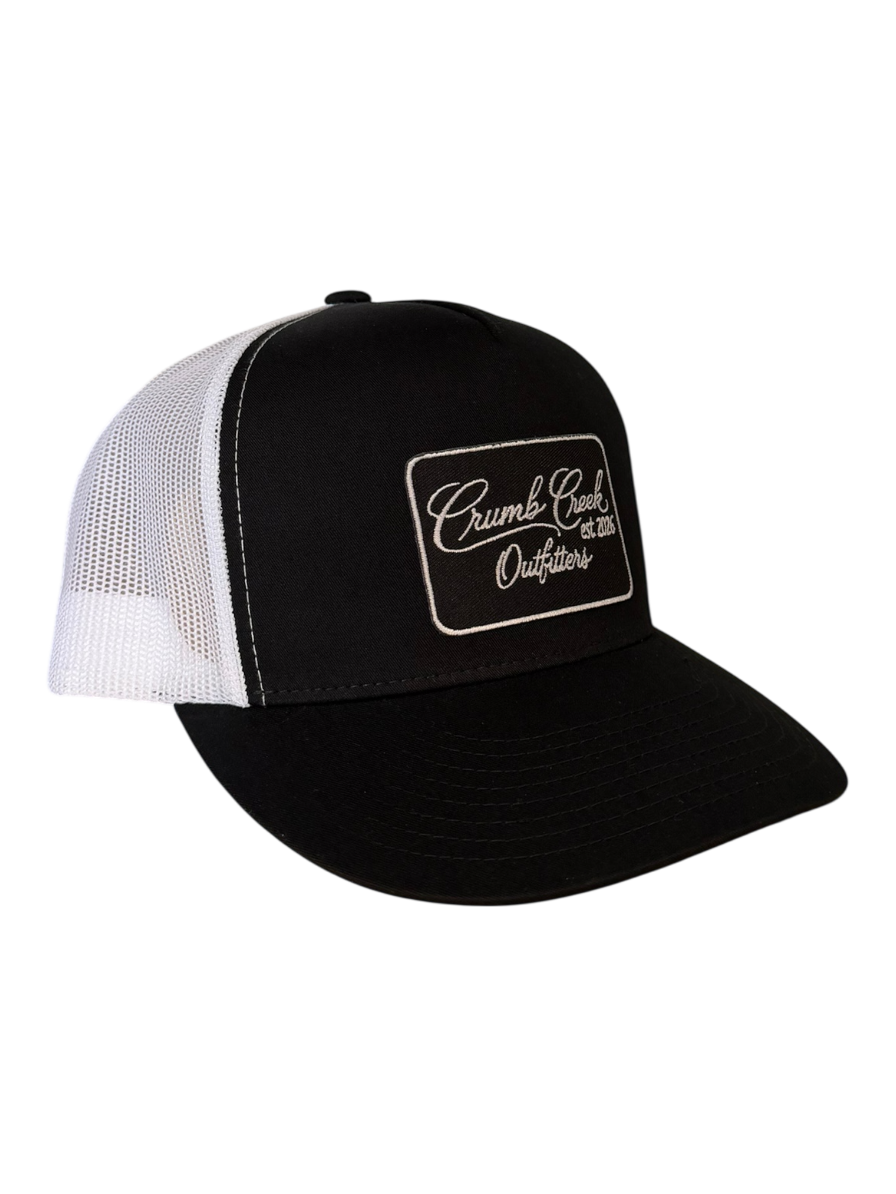 Flagship Patch Hat- High Crown - Black/White