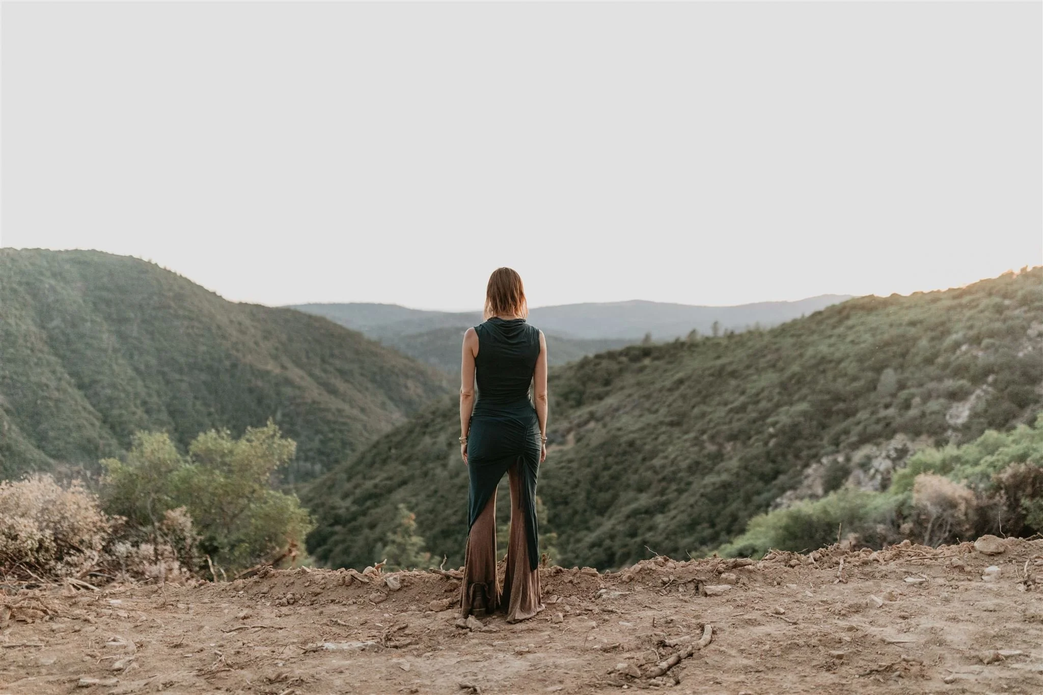 Chandra, holistic vitality coach, overlooking a canyon