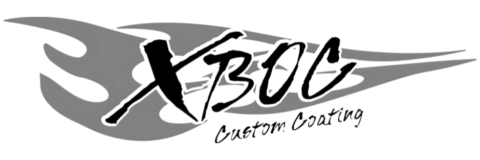 Logo for XBOC Custom Coating featuring a stylized swoosh design with the words 'XBOC' and 'Custom Coating'.