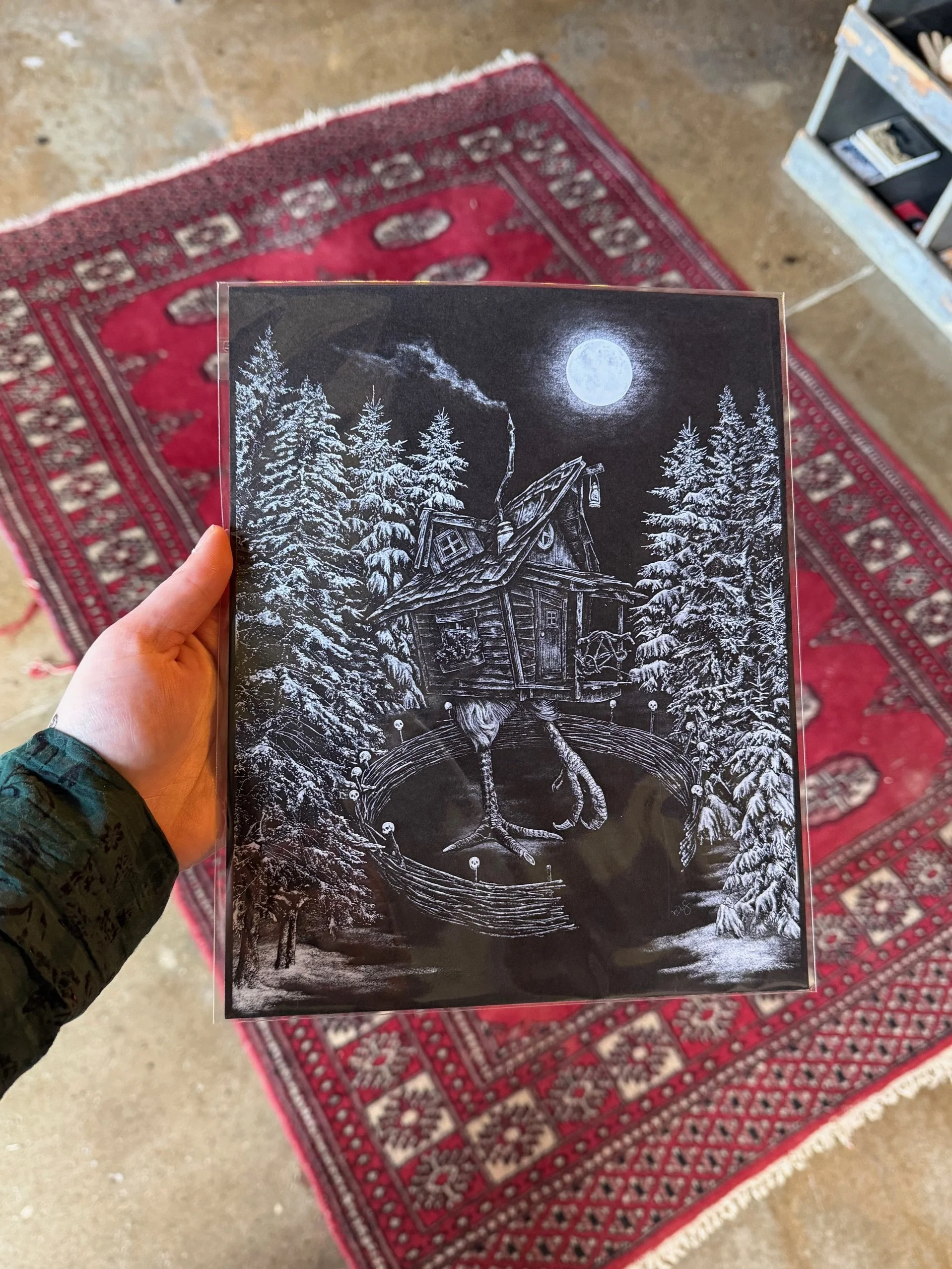 Baba Yaga's Hut Print