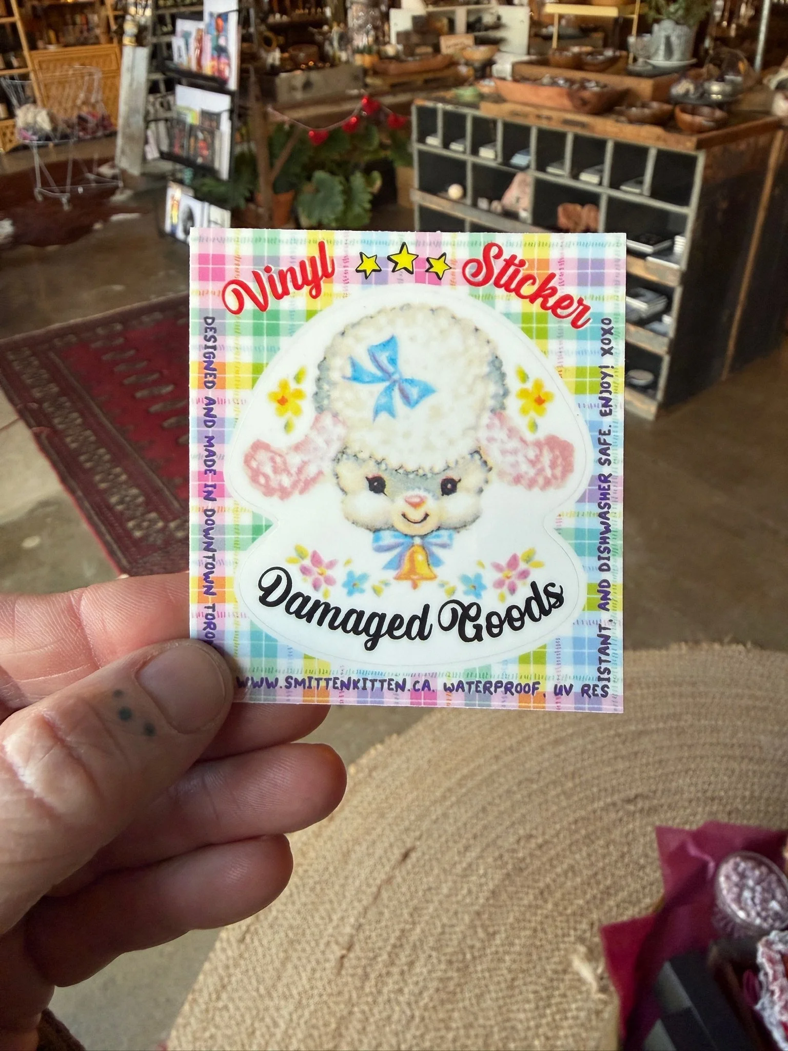 Damaged Goods Lamb Sticker