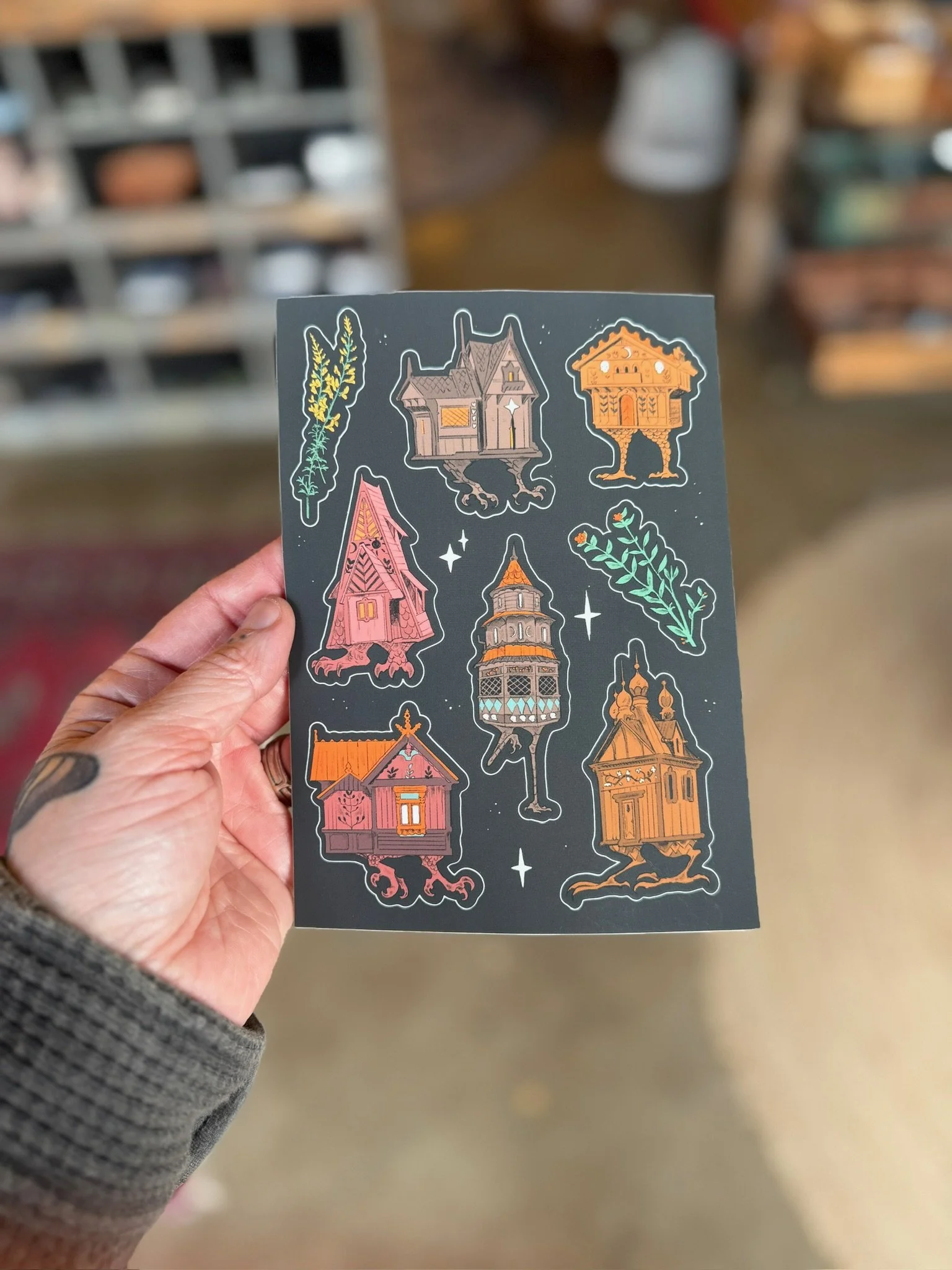 Baba Yaga's House Stickers