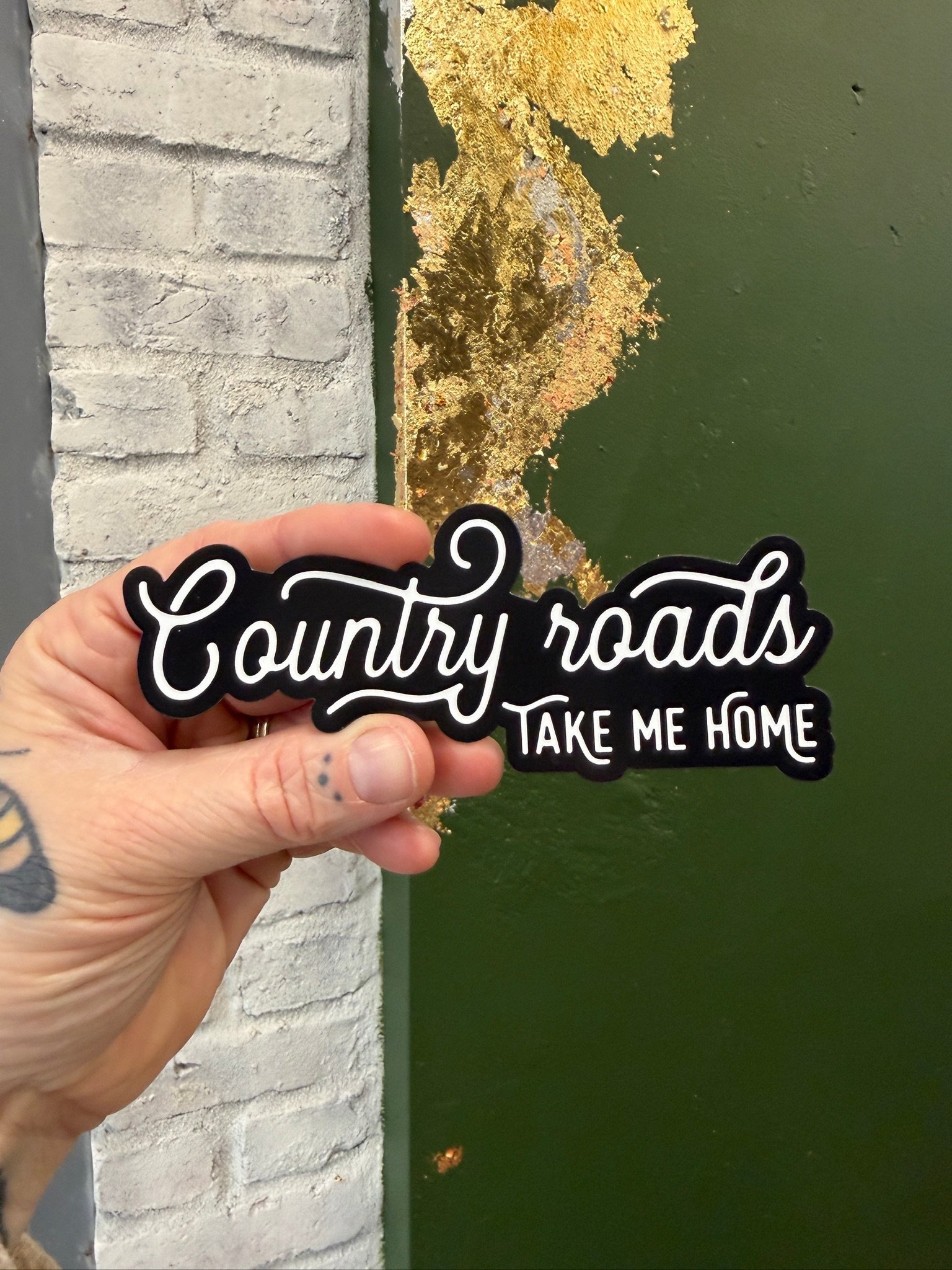 Country Roads Take Me Home Sticker
