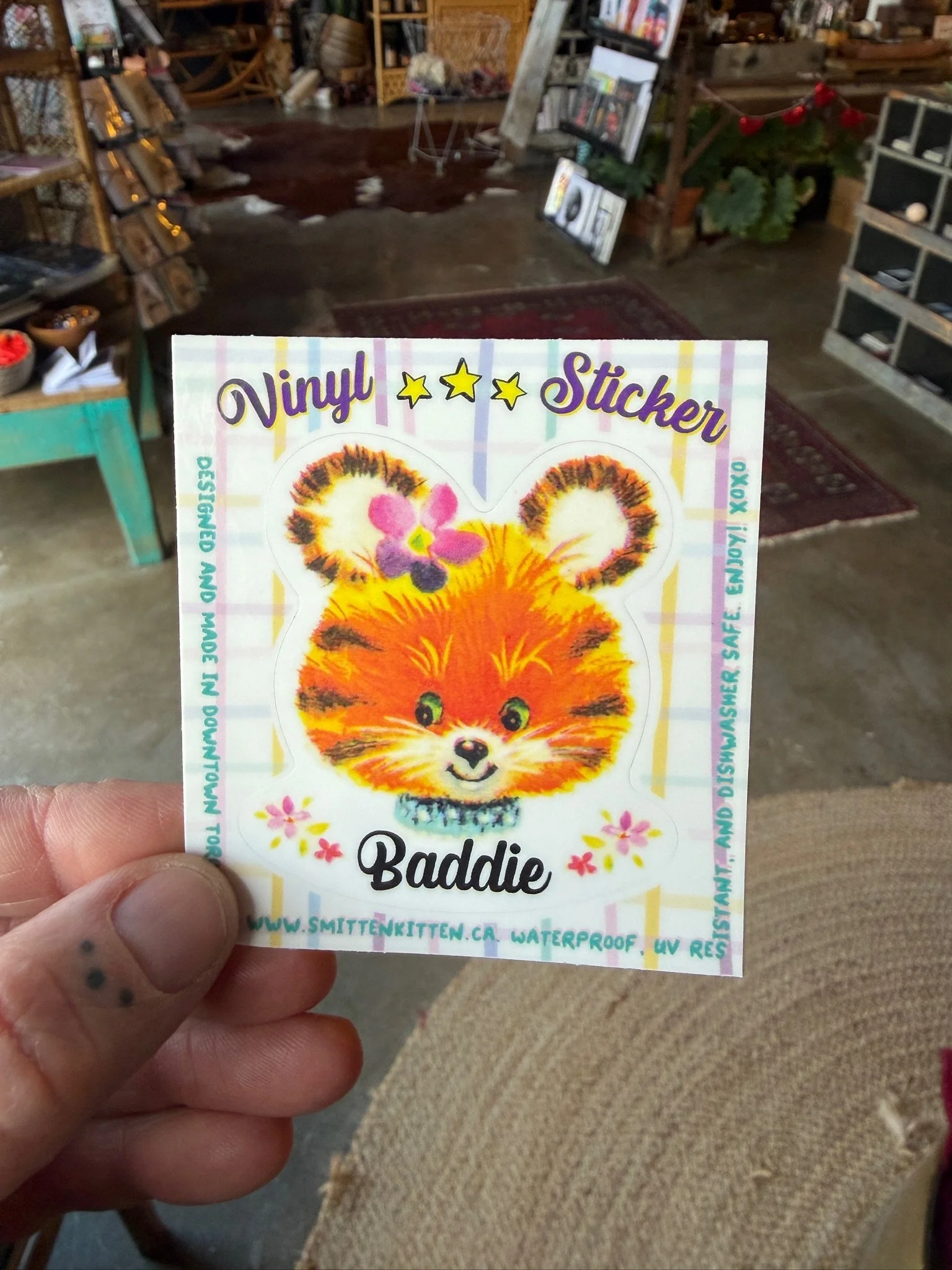 Baddie Bear Vinyl Sticker