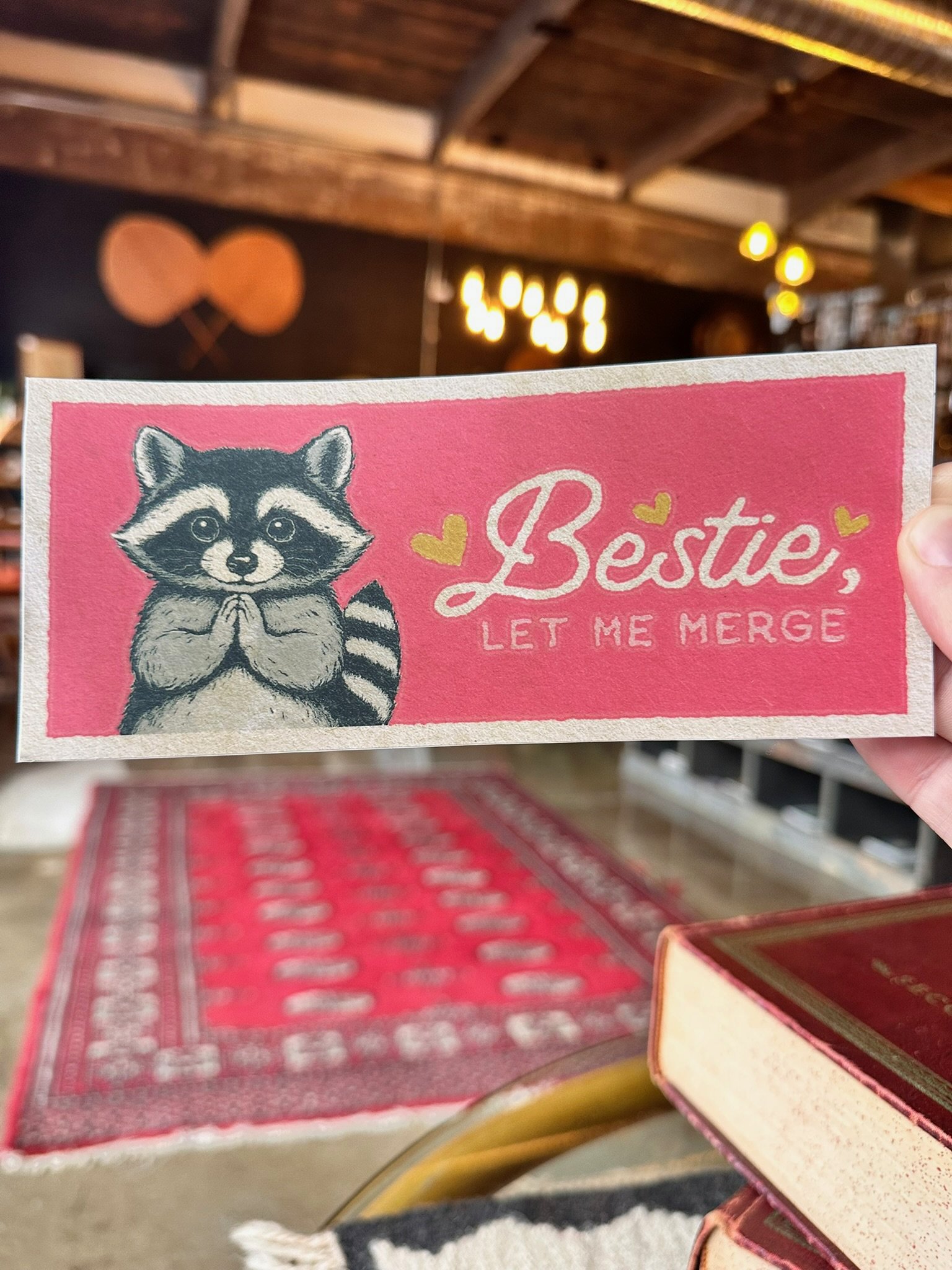 Bestie Let Me Merge Bumper Sticker