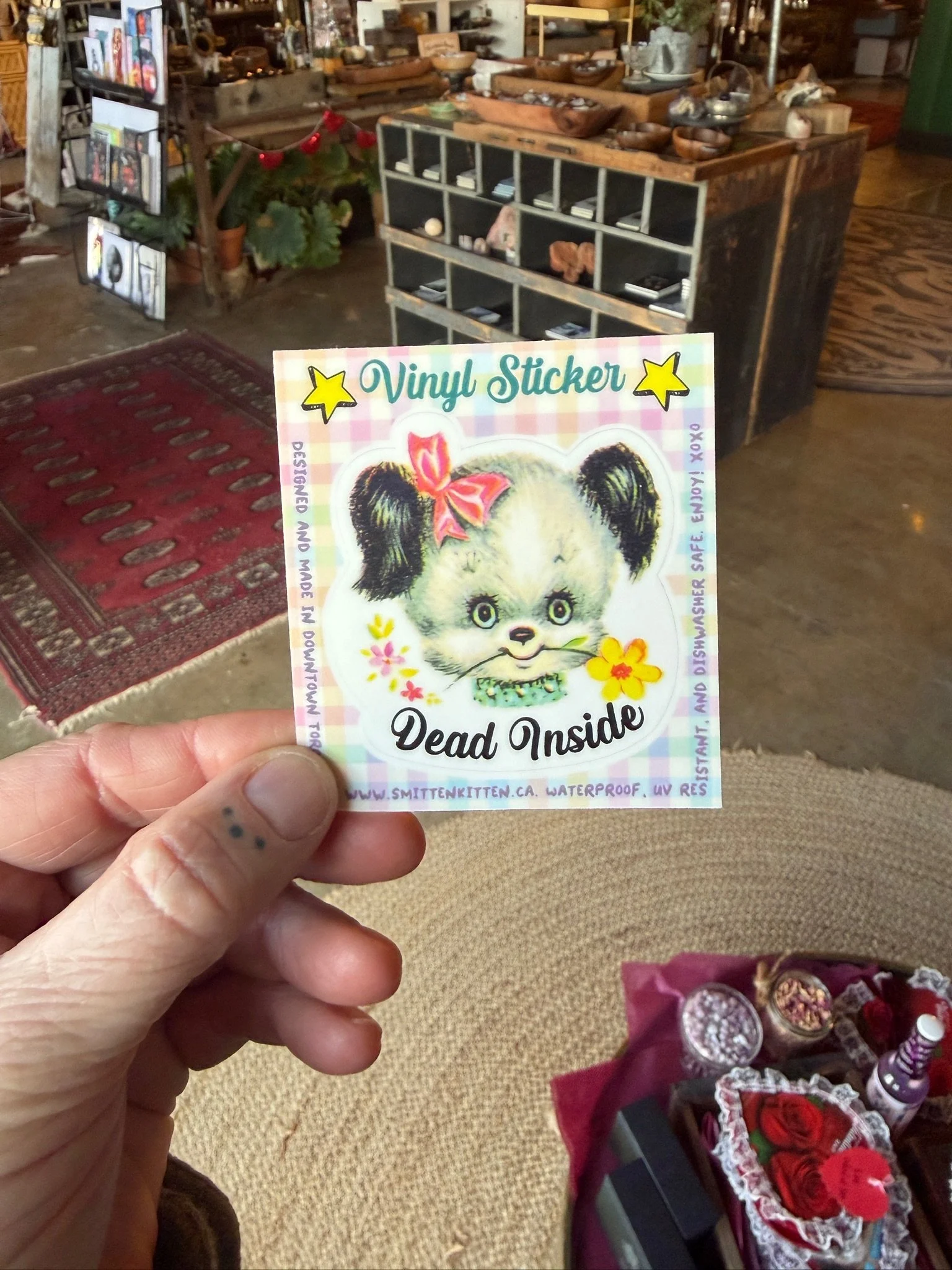 Dead Inside Dog Sticker