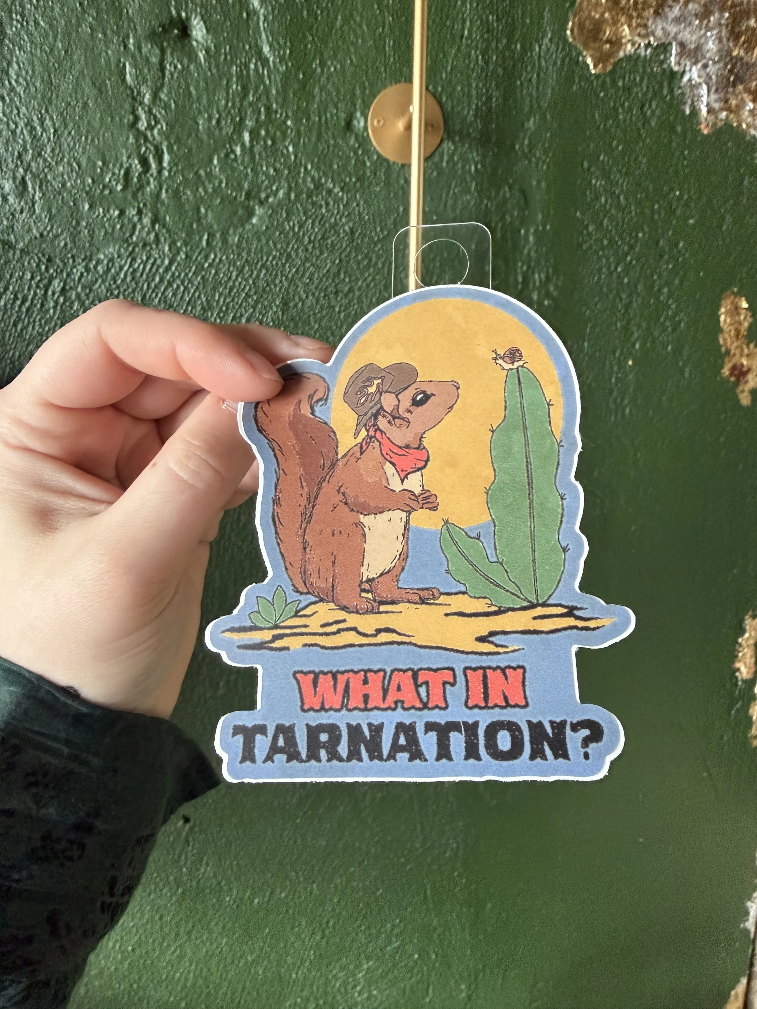 What In Tarnation Squirrel Sticker