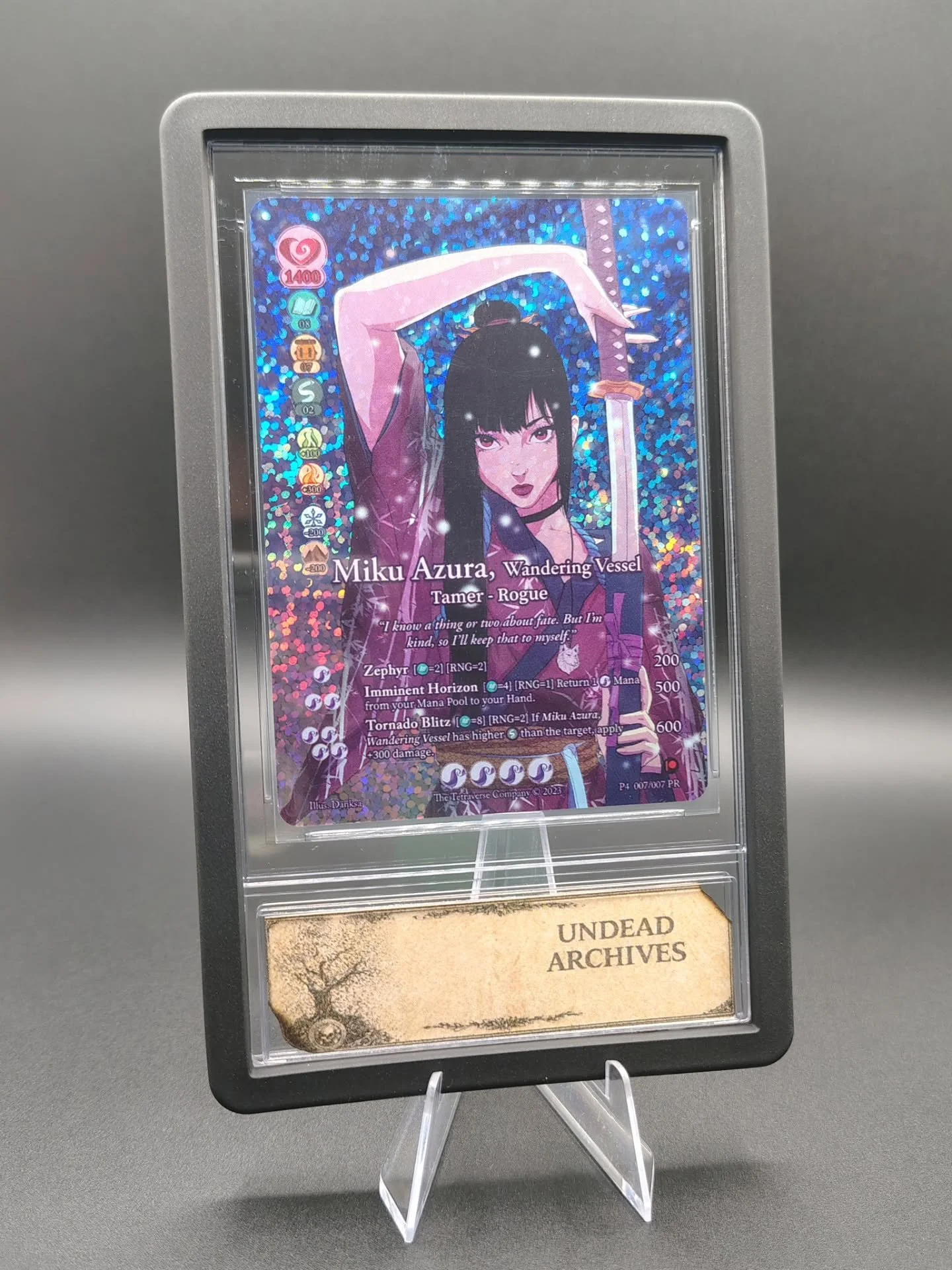 🗡️ Miku Azura, Wandering Vessel 

Tetraverse 2023

Patreon 4

Pop 100

Prologue 13/13 📜💀 

@tks_ninjamaster 🙏🥂 

 www.undeadarchives.com

Follow us here and whatnot for future drops 💧 

Whatnot @conjurrerripzzz 
@notenufspoons 

#undeadarchives