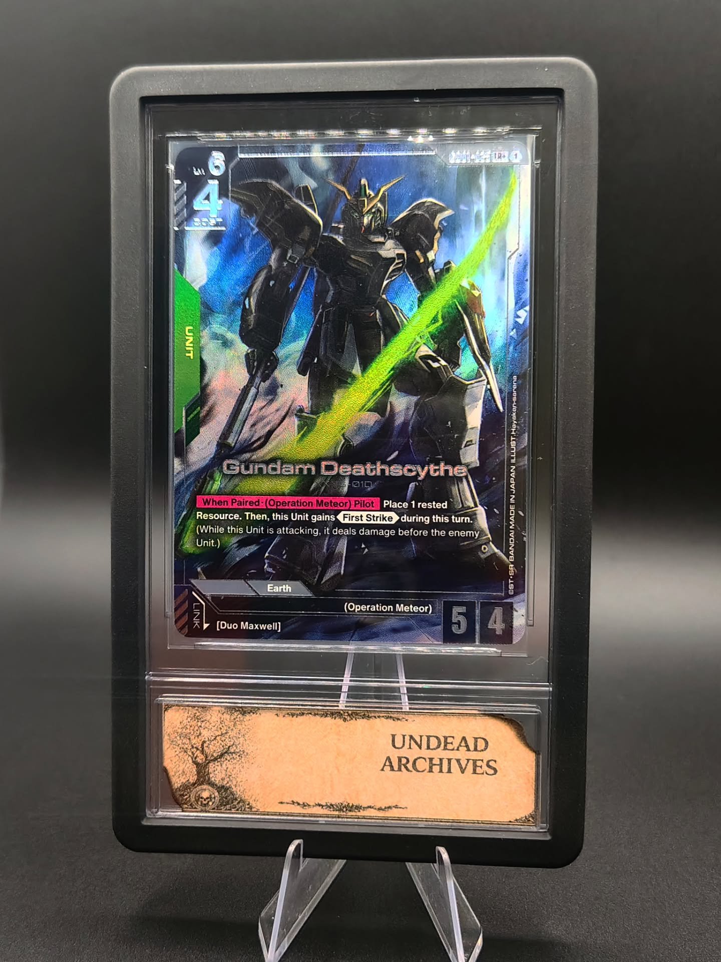 💀 Deathscythe

Gundam Card Game

Newtype Rising 2025

GD01-25 LR+

Prologue 002/013

@zanbaktorips thanks for your trust 🙏 

www.undeadarchives.com

Reach out to us on whatnot live 
@conjurrerripzzz
@notenufspoons

#gundam #deathscythe #cult33 #und