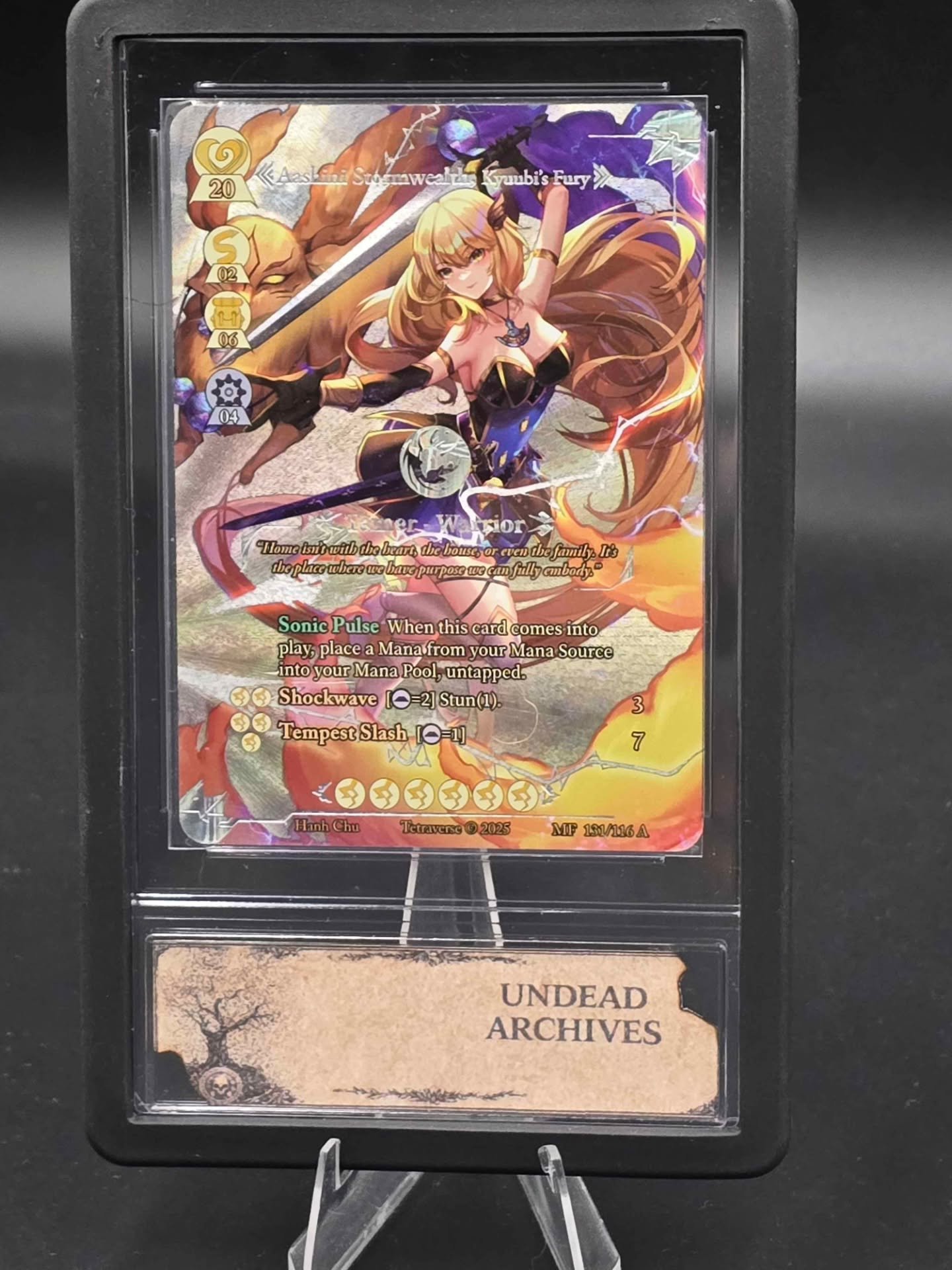 Aashini Stormwealth ⚡⚡⚡

Mana Frontier

Tetraverse TCG 2025

131/116 Ancient

Pop 36

@mzcardsandcollectibles 
@tipofthesuncardz 🙏🥂🦈 

#tetraversetcg #archive #ancient #manafrontier #undeadarchives