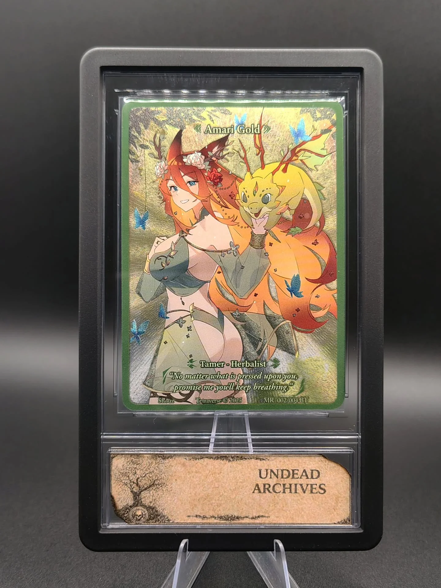 Amari Gold

Tetraverse TCG

Melding of Realms Box Topper

Pop 288

Chapter 1  006/015

@hmcelfresh54 
@macs.tcg  Thank you 🙏 

www.undeadarchives.com 

Follow our journey here and on whatnot

@conjurrerripzzz
@notenufspoons

#tetraversetcg #meldingo