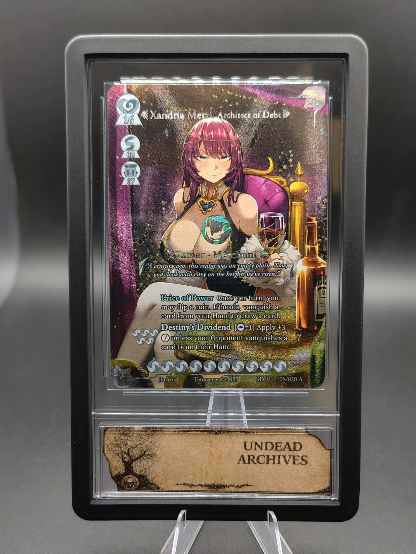 Xandria Metzi, The Architect of Debt

@tetraversetcg 

@jk_arts07 

Melding of Realms

Accorded Starter Deck Ancient

Pop 25

@brian.lassiter thank you my friend 🙏 

Follow our journey on whatnot
@notenufspoons 
@conjurrerripzzz 

#tetraversetcg #me