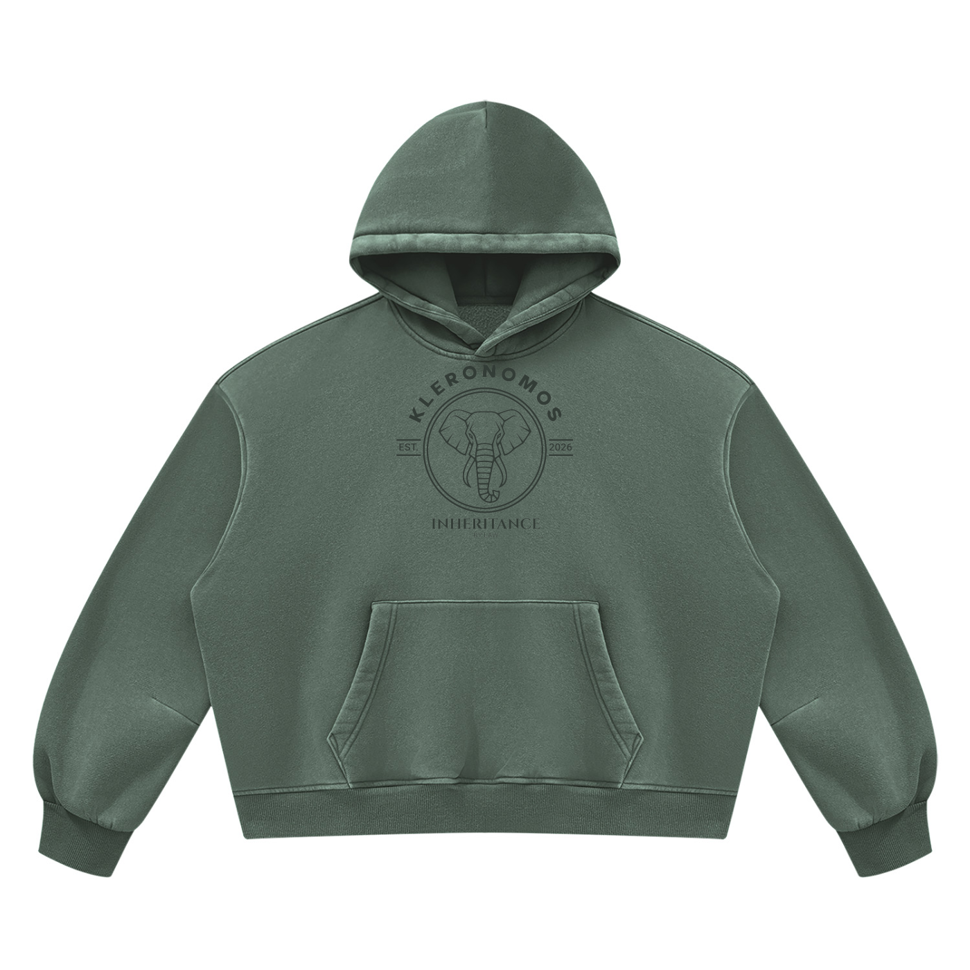By Law - Unisex Vintage Wash Boxy Fleece Hoodie